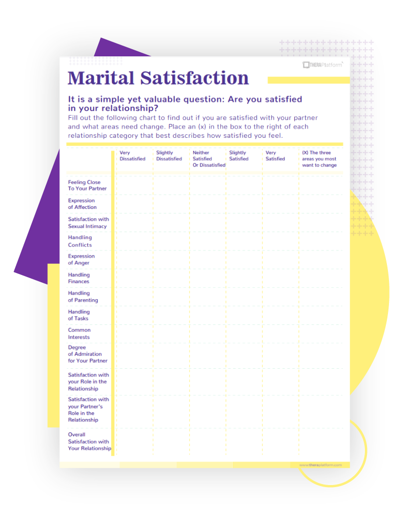 Free Printable Marriage Counseling Worksheets