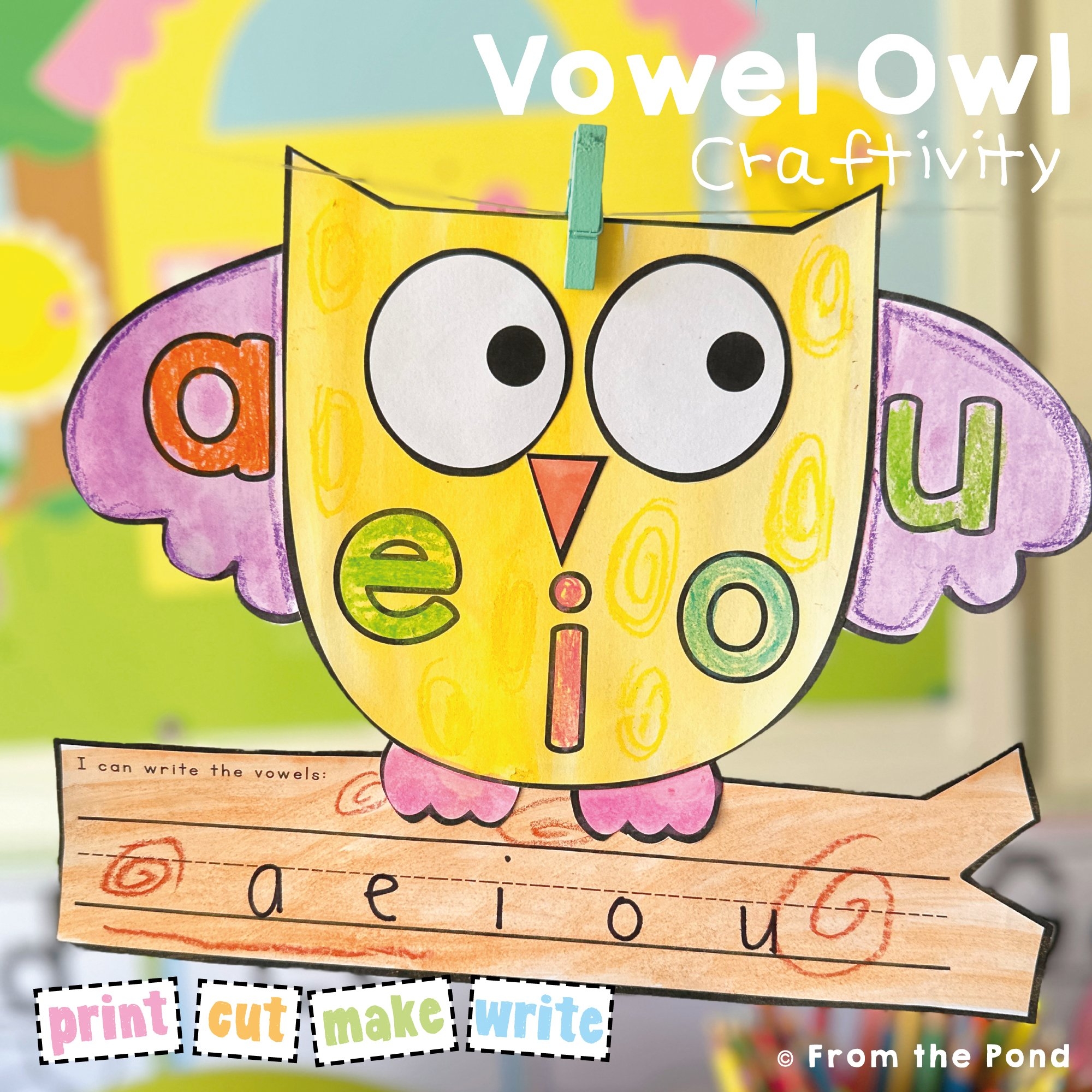 Craft Activities For Kindergarten And First Grade Just Print Cut And Paste From The Pond