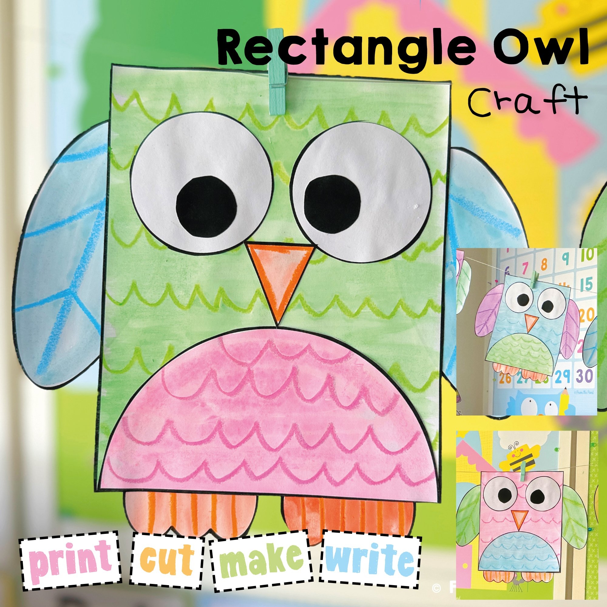 Craft Activities For Kindergarten And First Grade Just Print Cut And Paste From The Pond