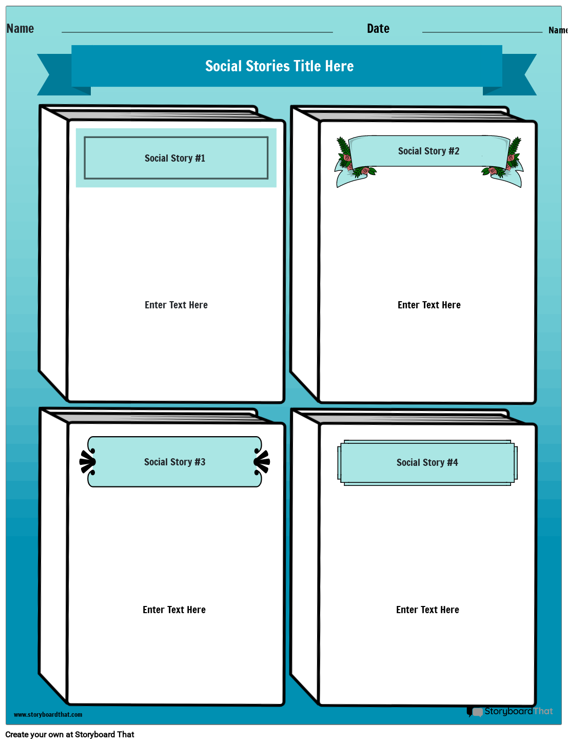 Create Custom Social Stories Templates Free And Printable
