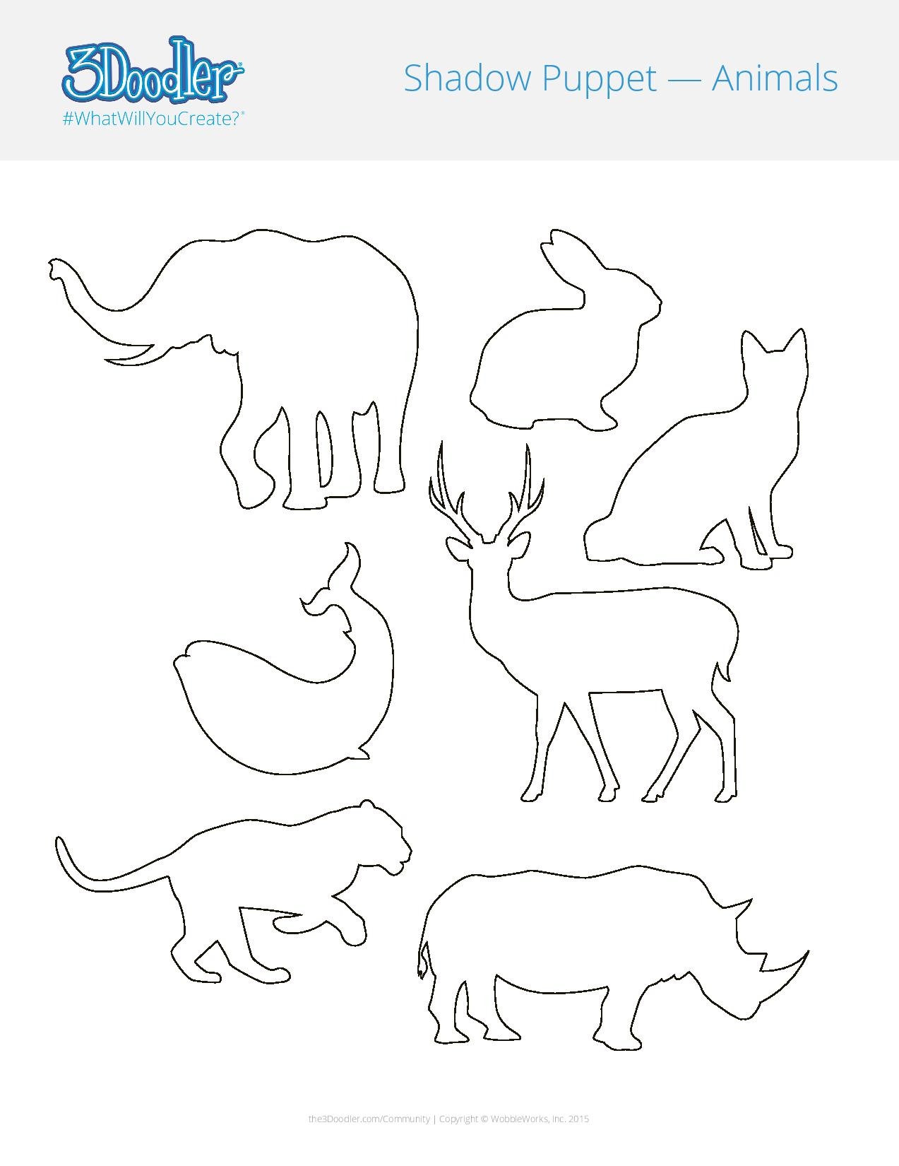 Create Some Shadow Puppets 3D Pen Stencil 3Doodler