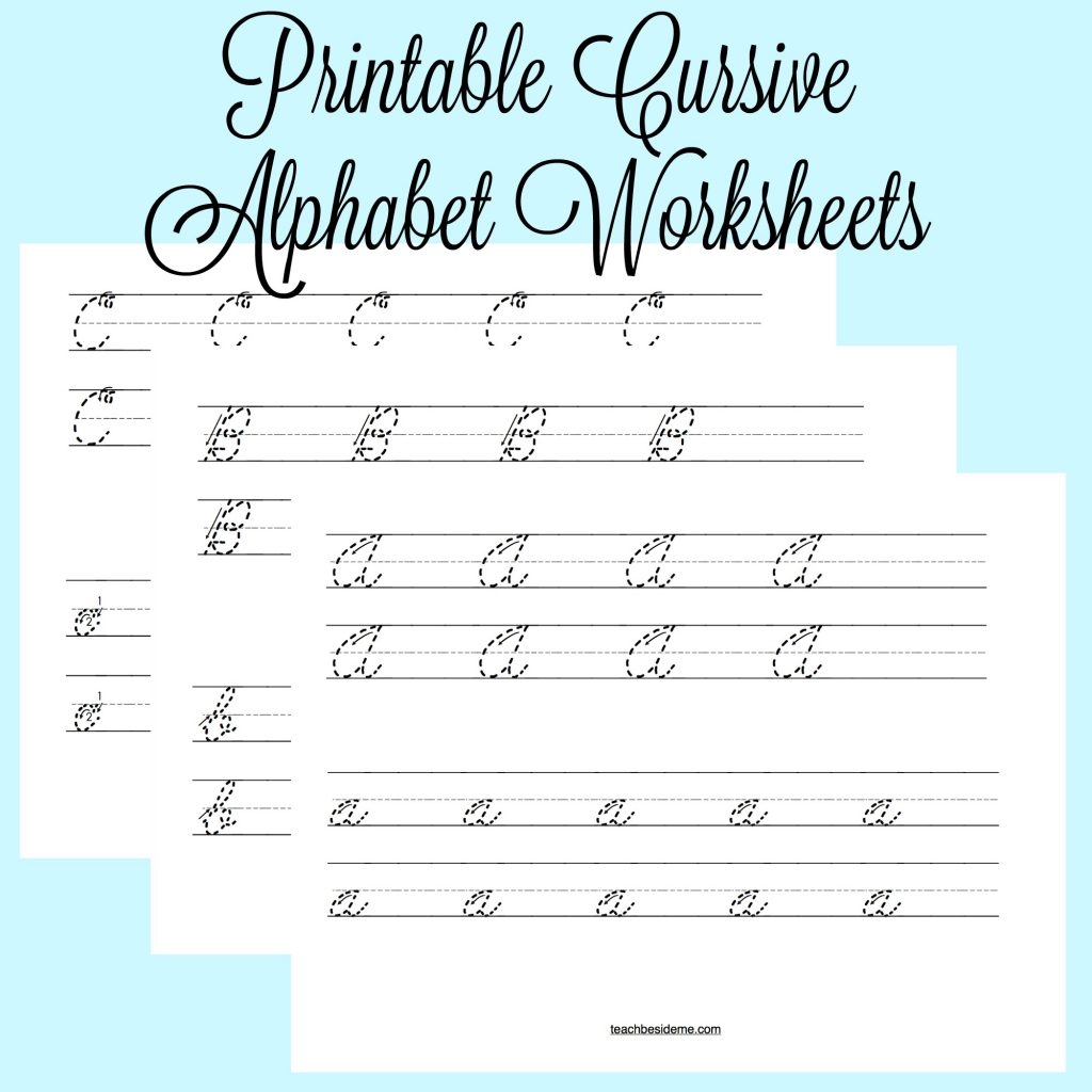 Free Alphabet Cursive Printables