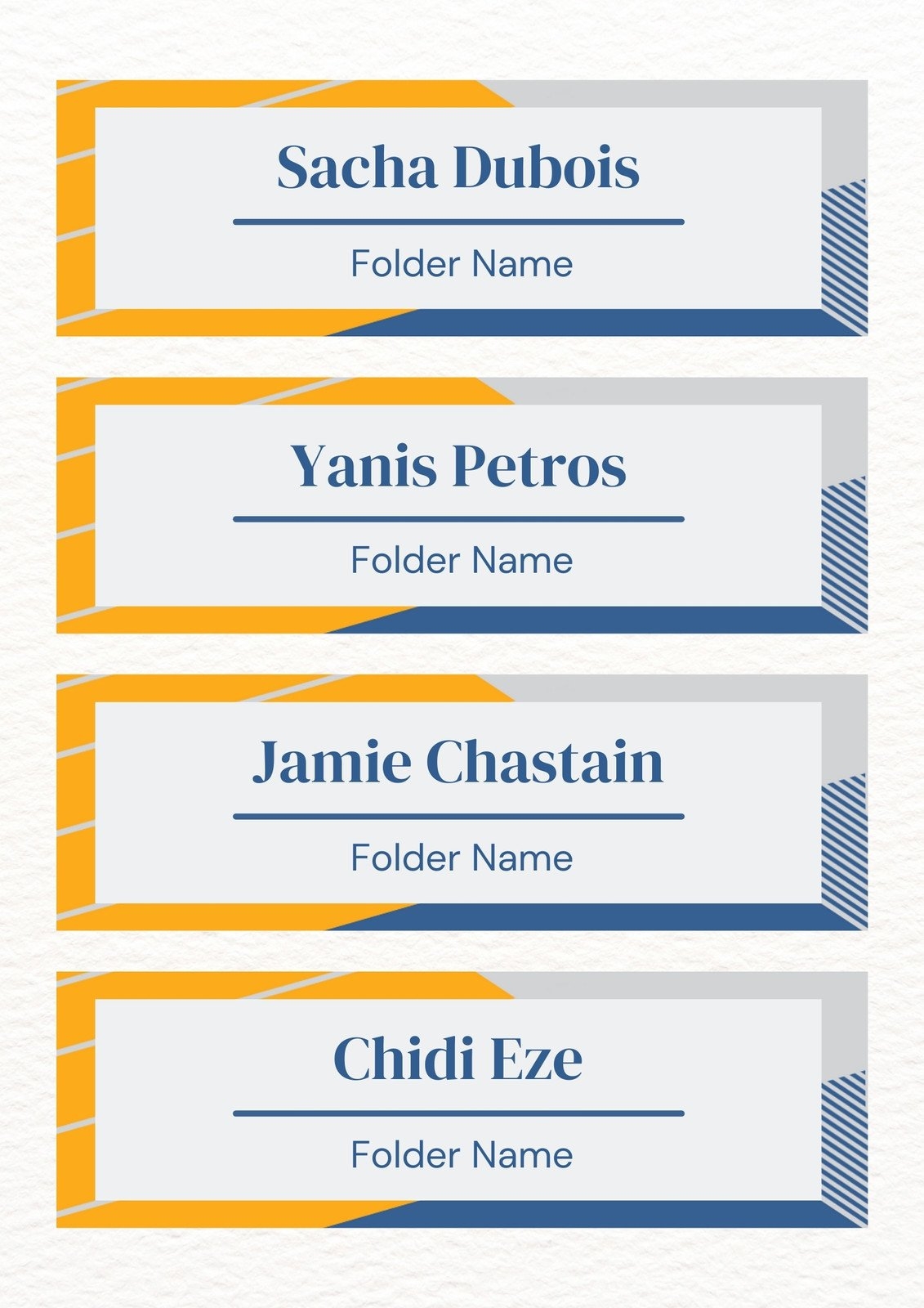 Customize 610 Folder Labels Templates Online Canva