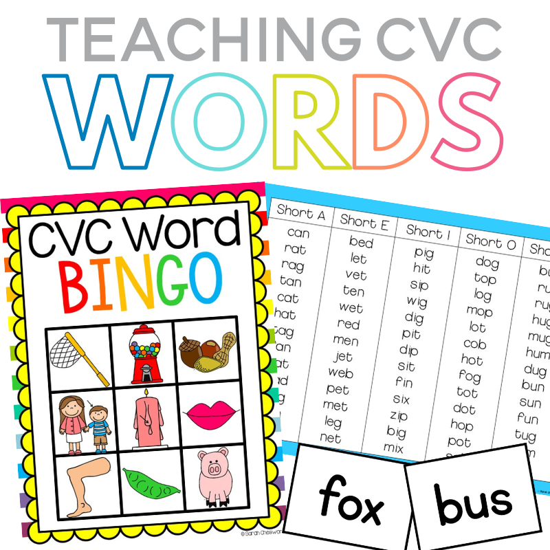 CVC Words Lists And Printable Free Activities For Teaching Sarah Chesworth