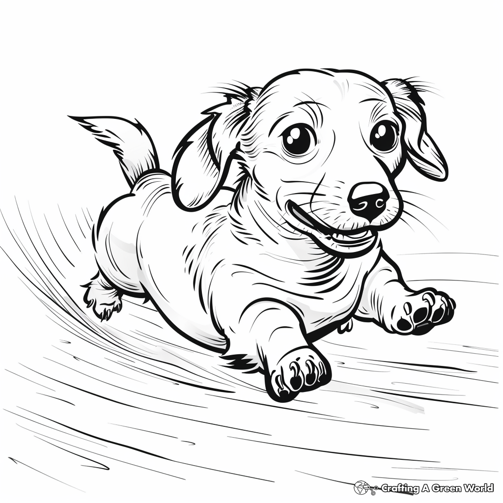 Dachshund Coloring Pages Free Printable 