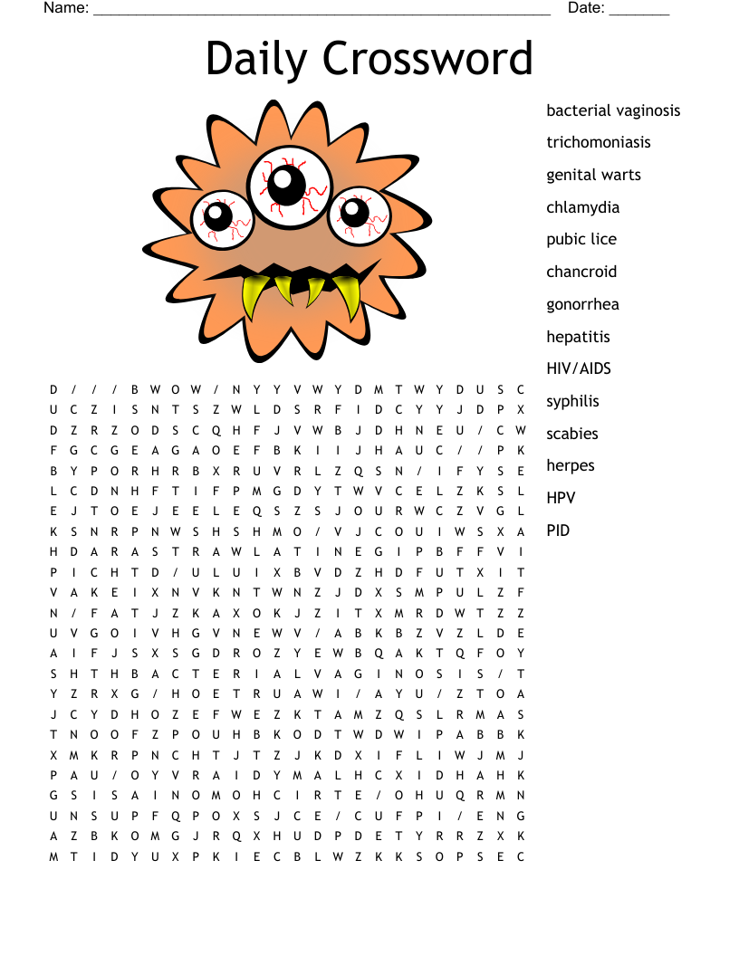 Free Daily Printable Crosswod Puzzles