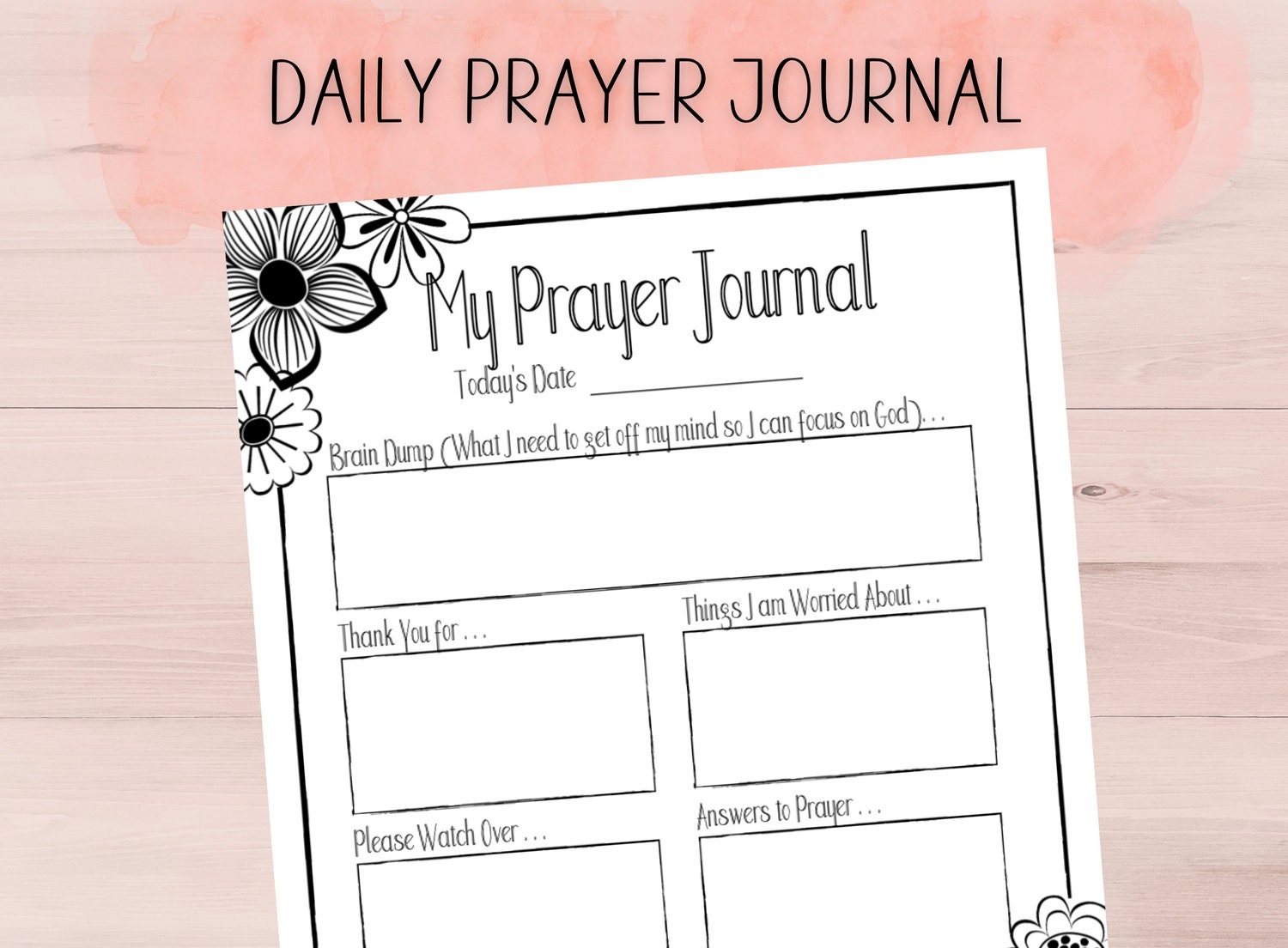 Free Printable Prayer Journal Pages
