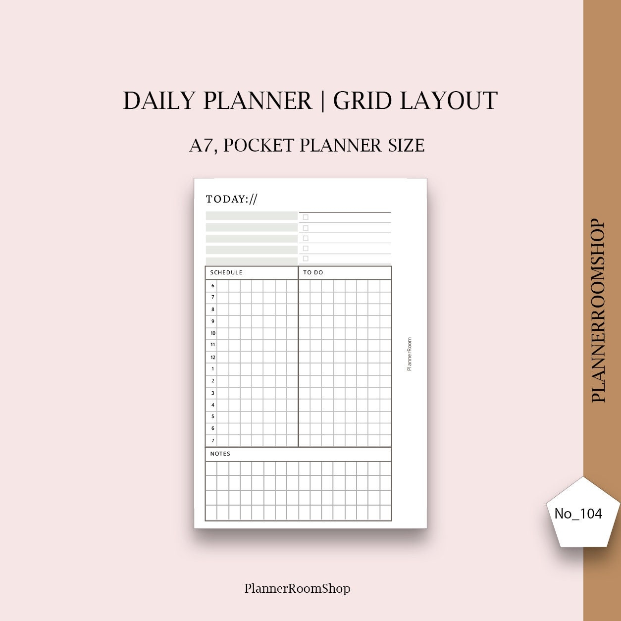 Daily Printable Planner A7 Pocket Inserts Daily Schedule Daily Planner Pages Daily Planner Pdf Daily Organizer Minimalist Daily Etsy