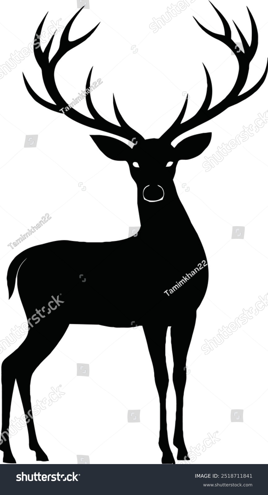 Deer Stencil Royalty Free Images Stock Photos Pictures Shutterstock