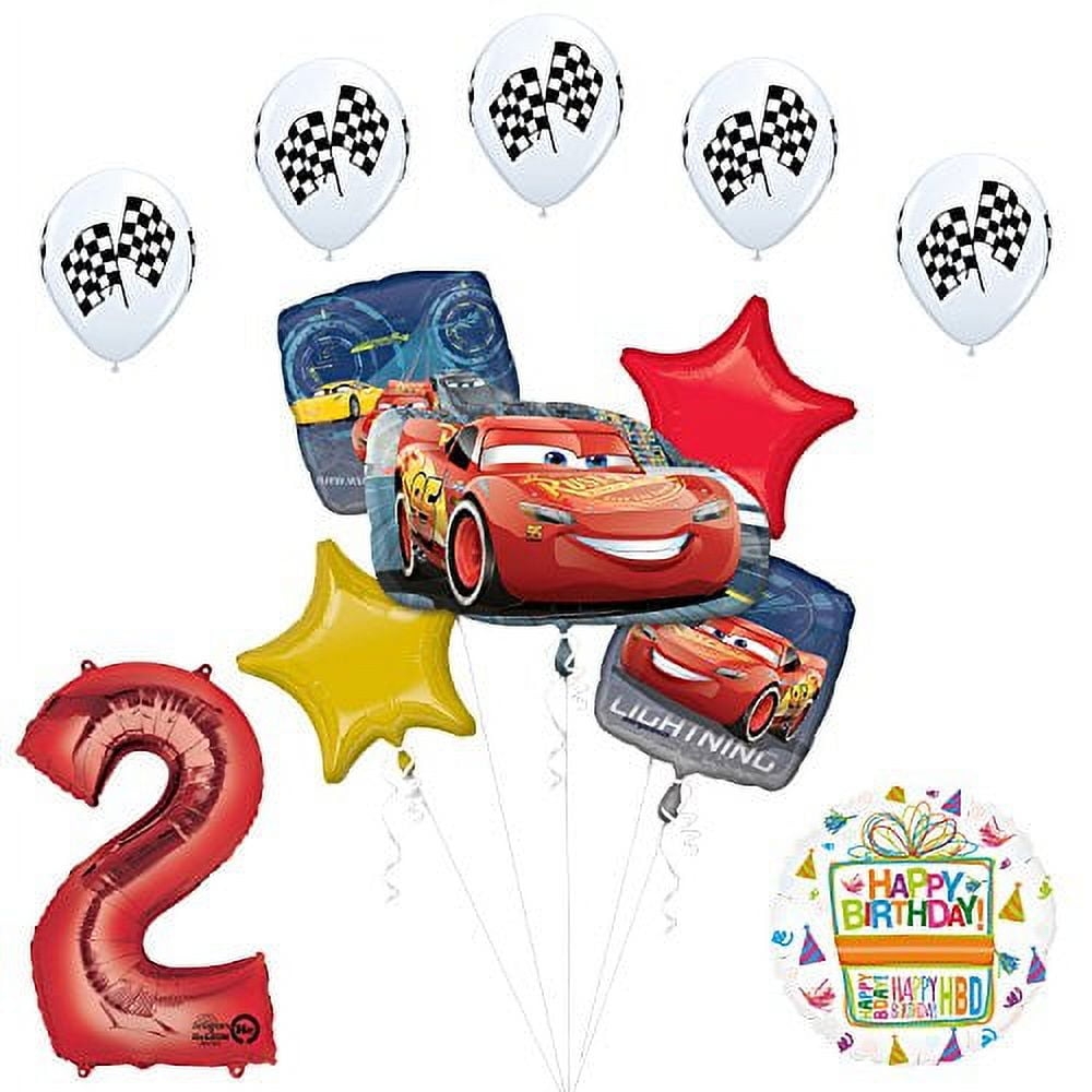 Disney Cars 3 Lighting McQueen 2nd Birthday Party Supplies Walmart