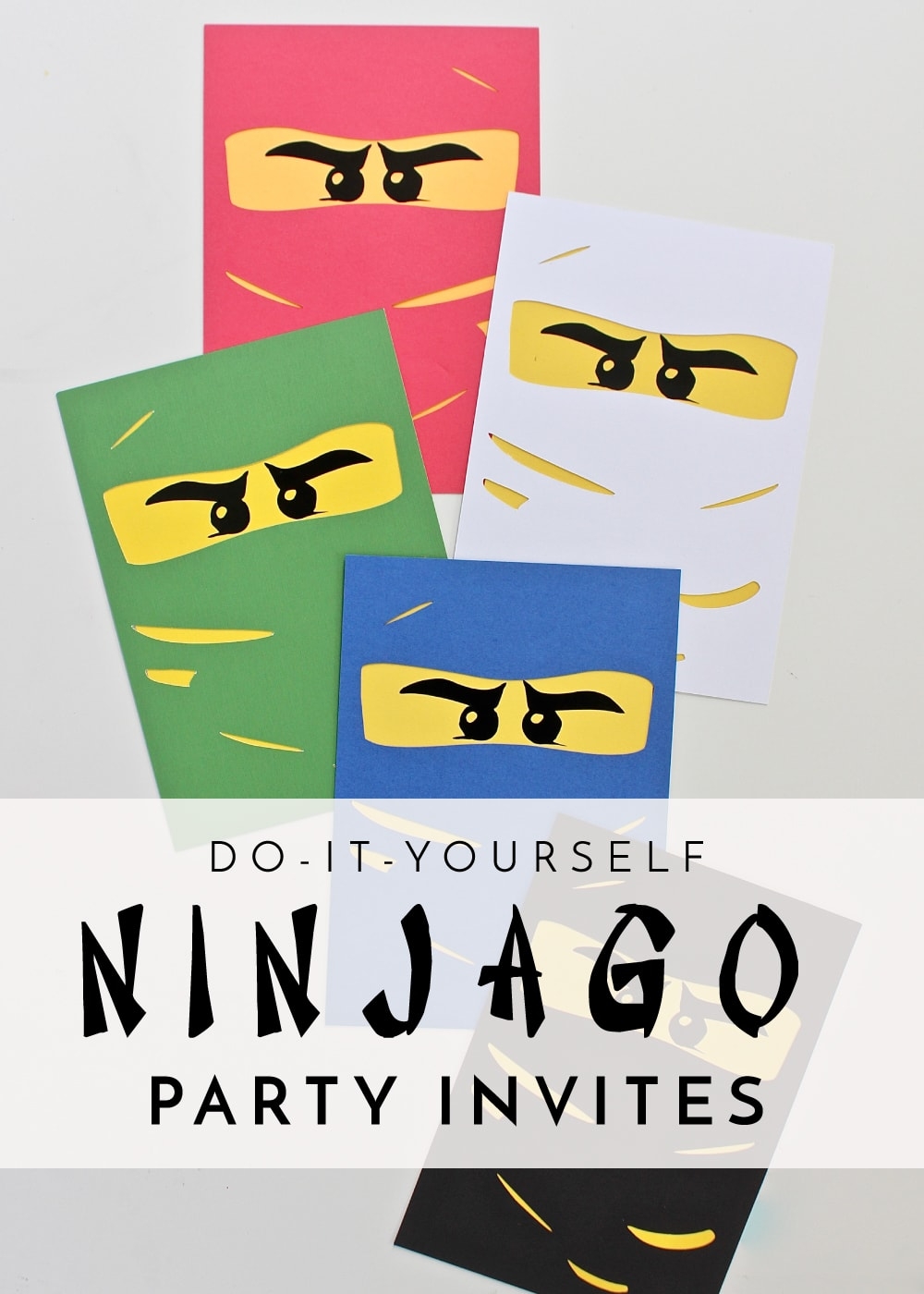 DIY Ninjago Party Invitations The Homes I Have Made