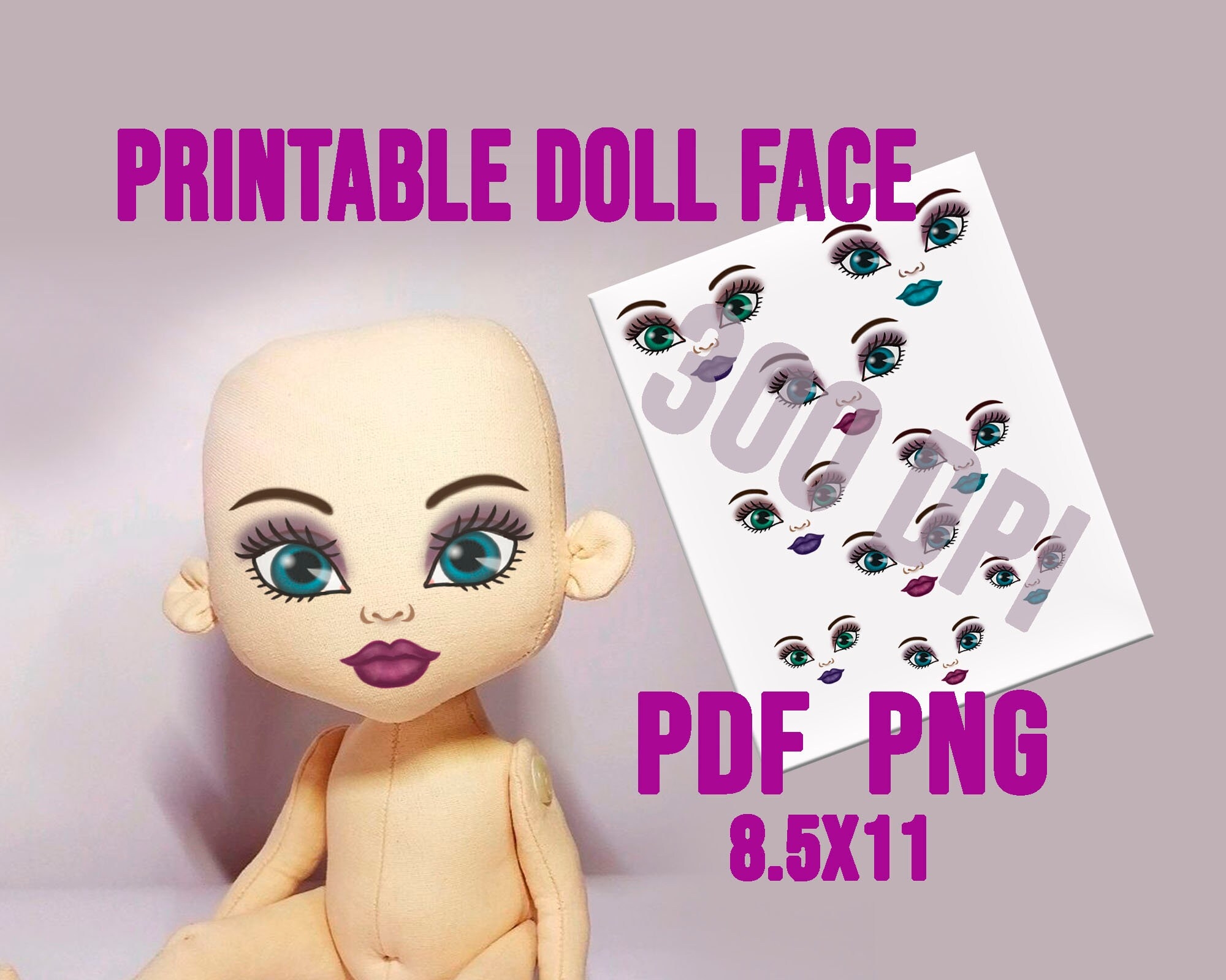 Free Printable Doll Faces