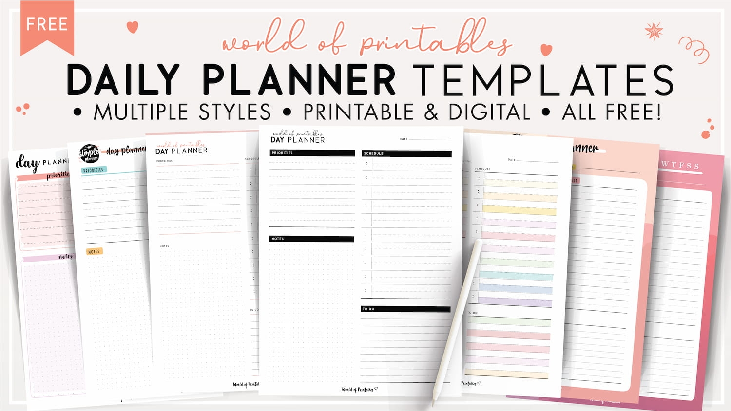 Download Daily Planner Templates PDF World Of Printables