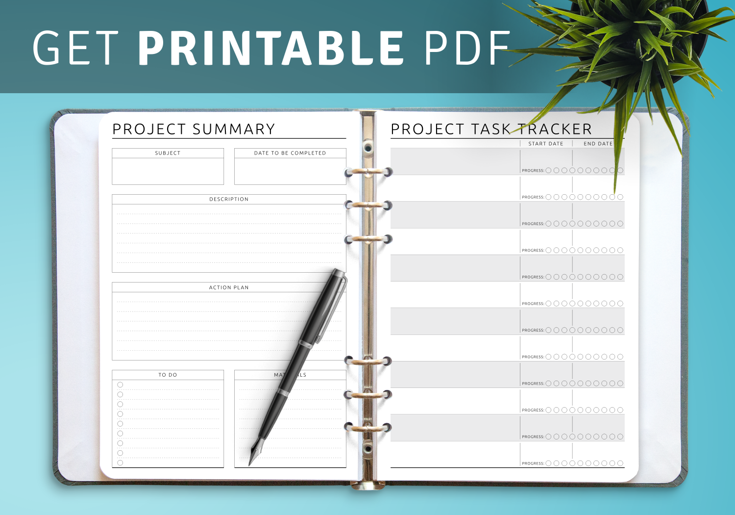 Project Planner Free Printable