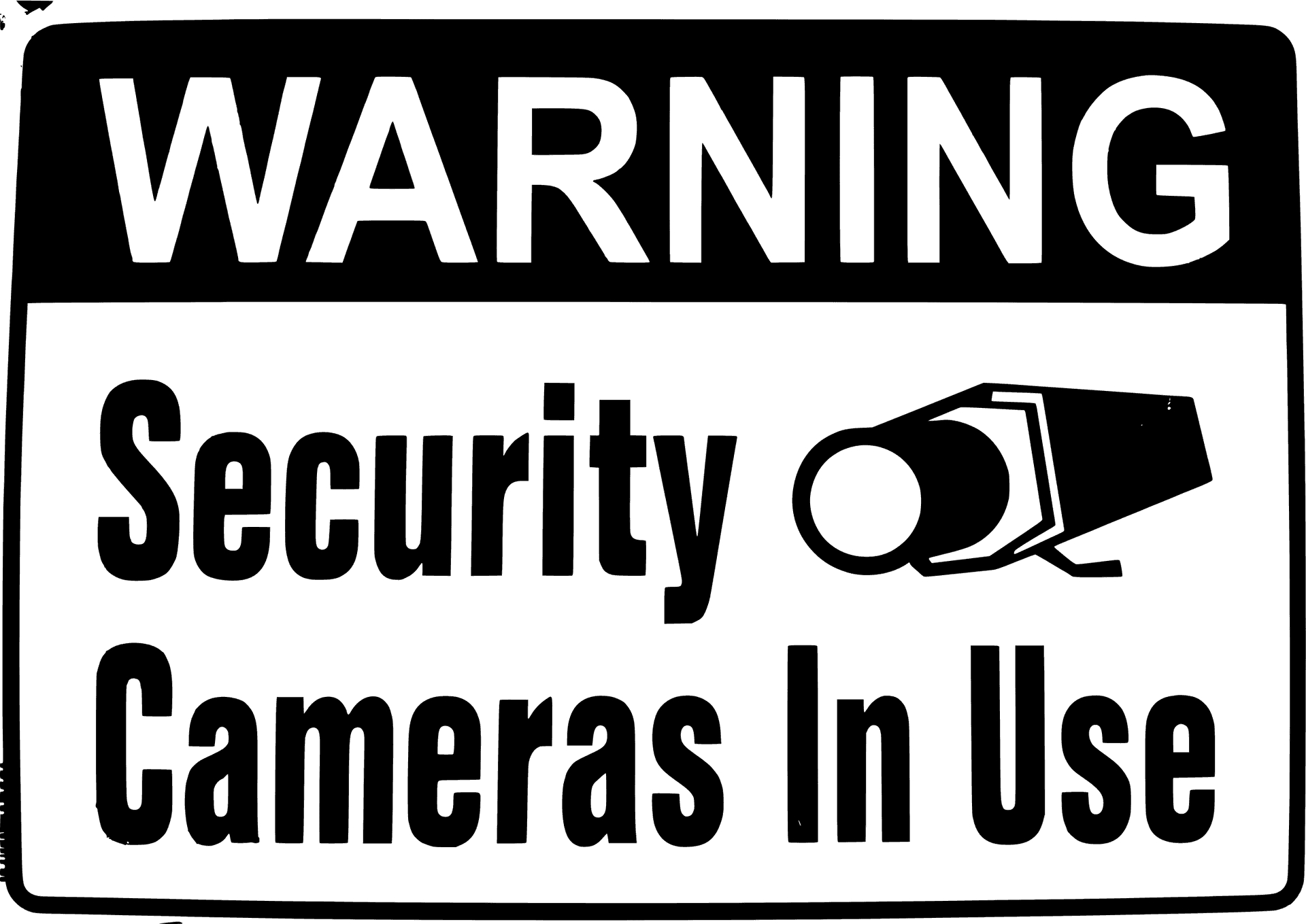 Download Security Camera Warning Sign png Wallpapers