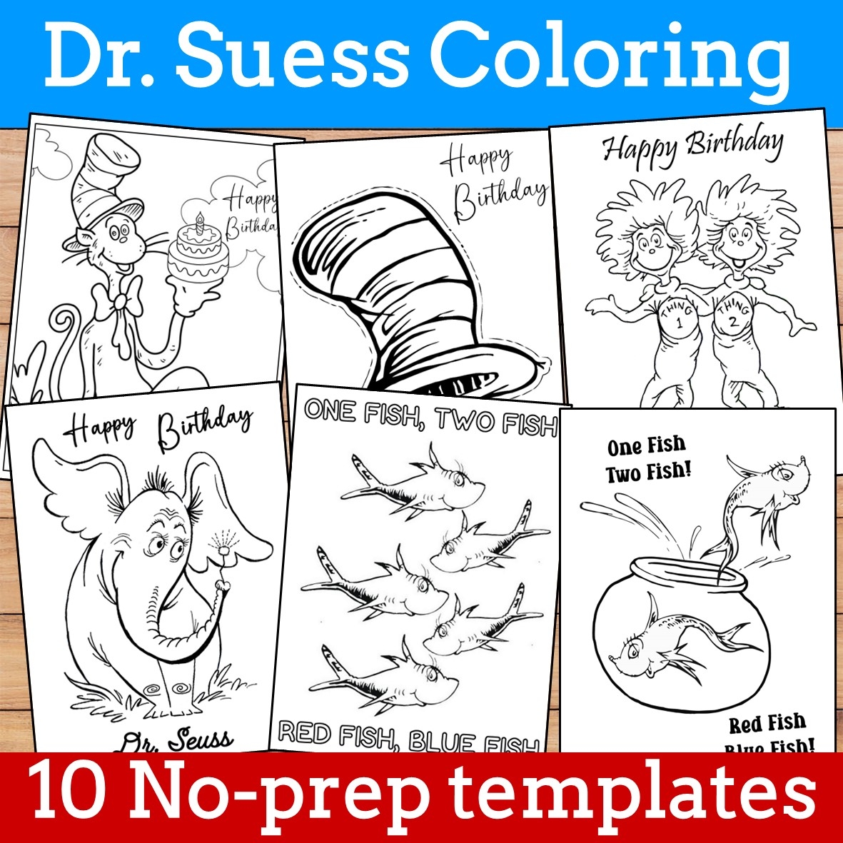 Dr Seuss Coloring Pages For Read Across America Day Printable Educational Activities Zippi Kids