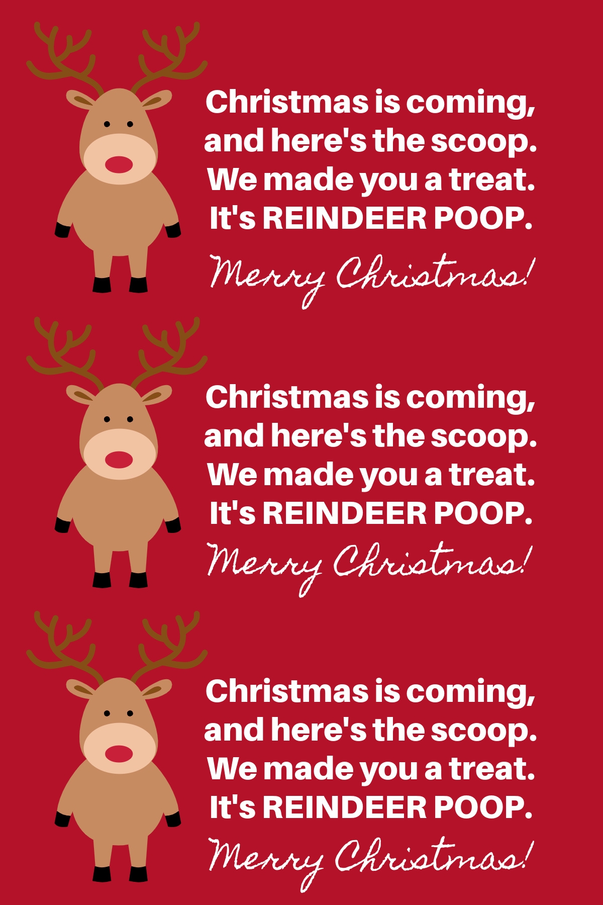 Free Printable Snowman Poop