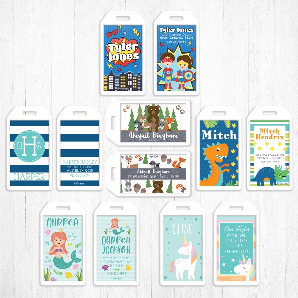 Free Printable Luggage Tag Inserts