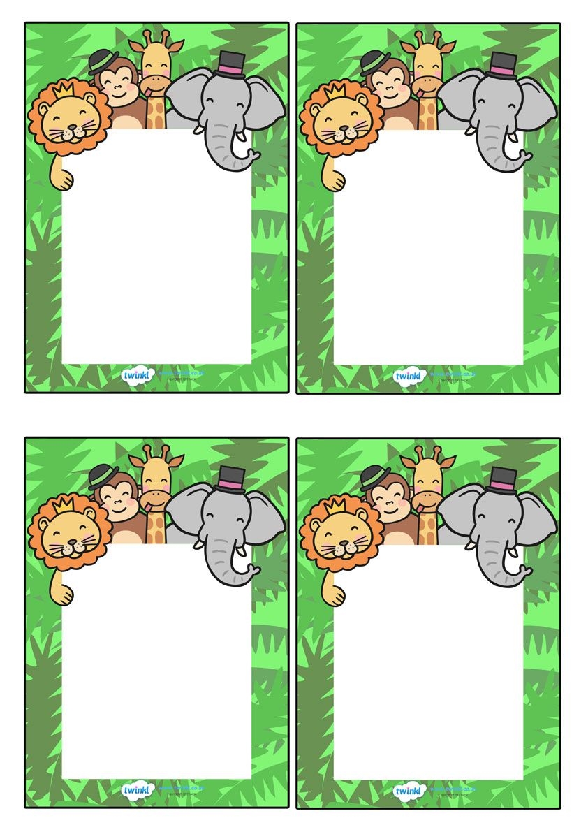 Editable Notes Jungle Themed Jungle Theme Classroom Classroom Printables Classroom Themes