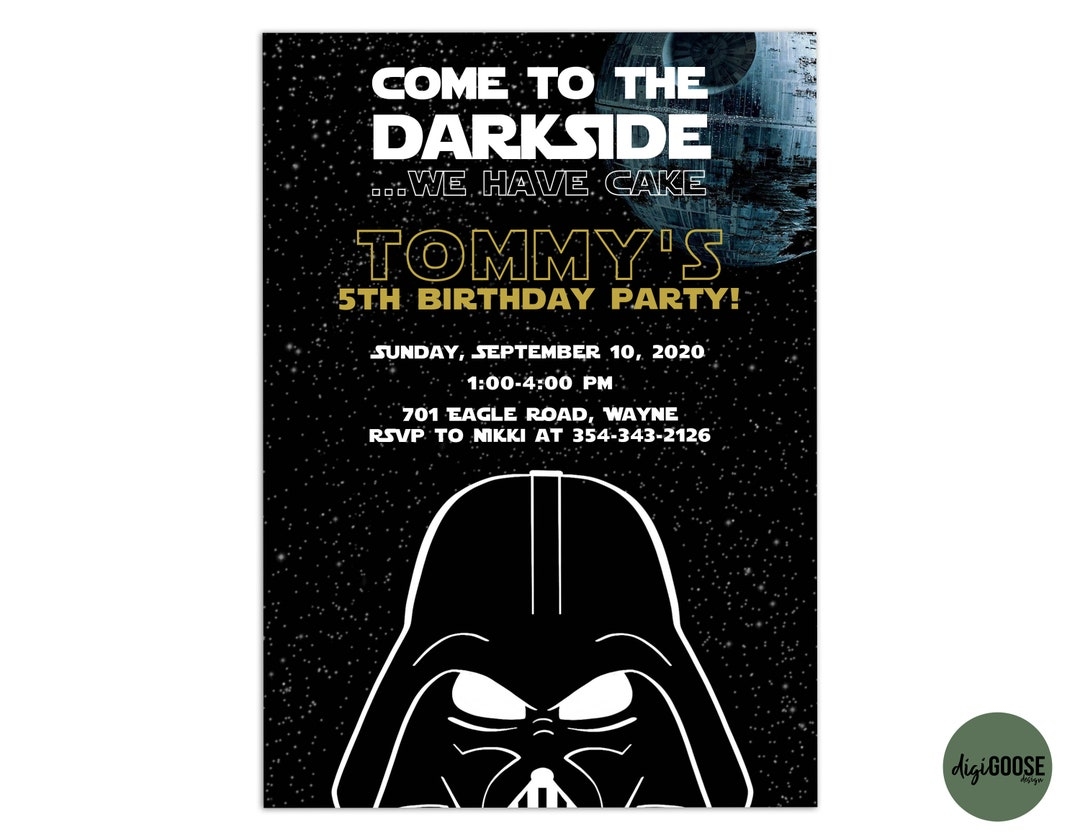 EDITABLE Star Wars Invitation TEMPLATE Printable Star Wars Birthday Invite Star Wars Star Wars Party DIY Instant Download Etsy