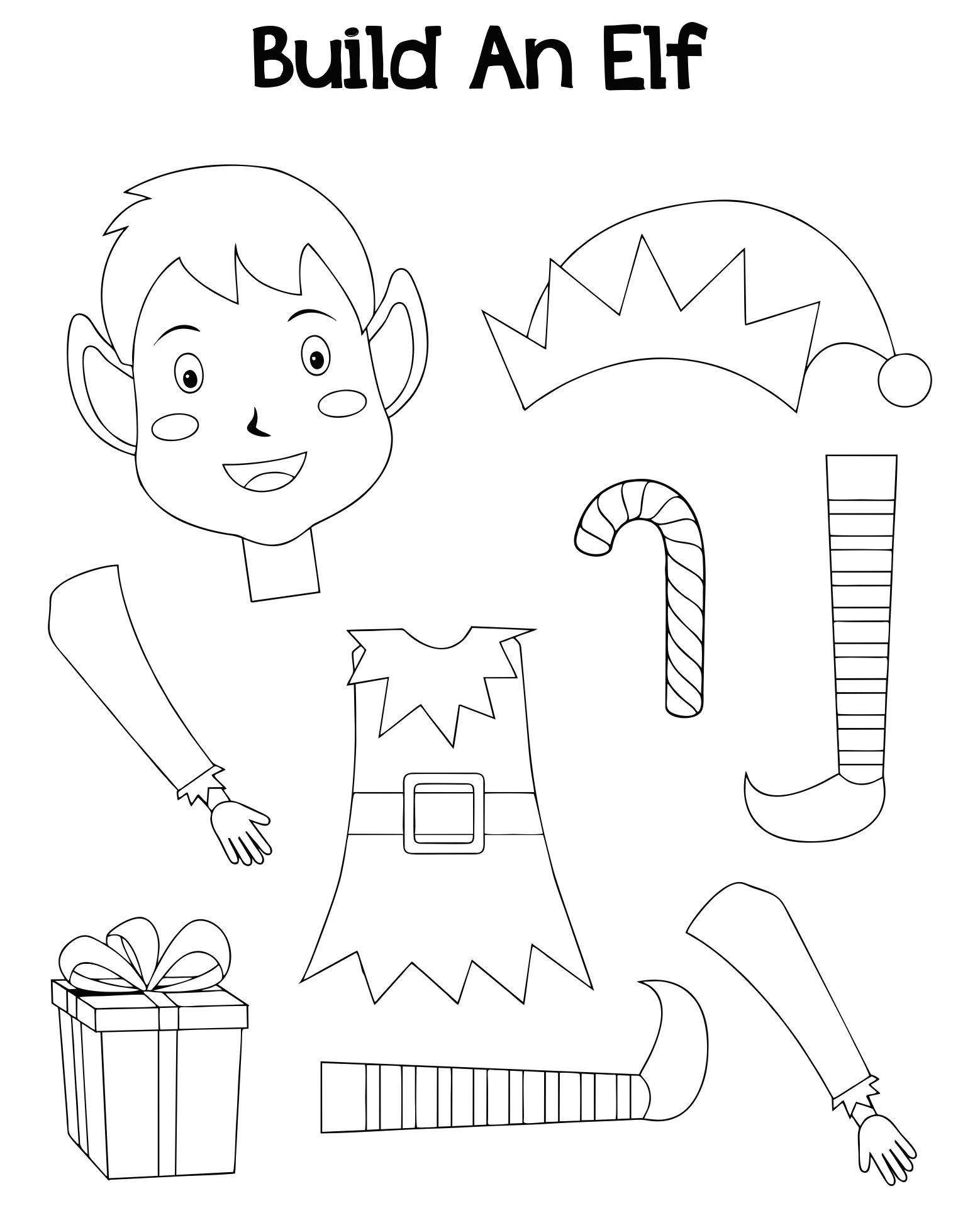 Elf Christmas Templates 20 Free PDF Printables Printablee