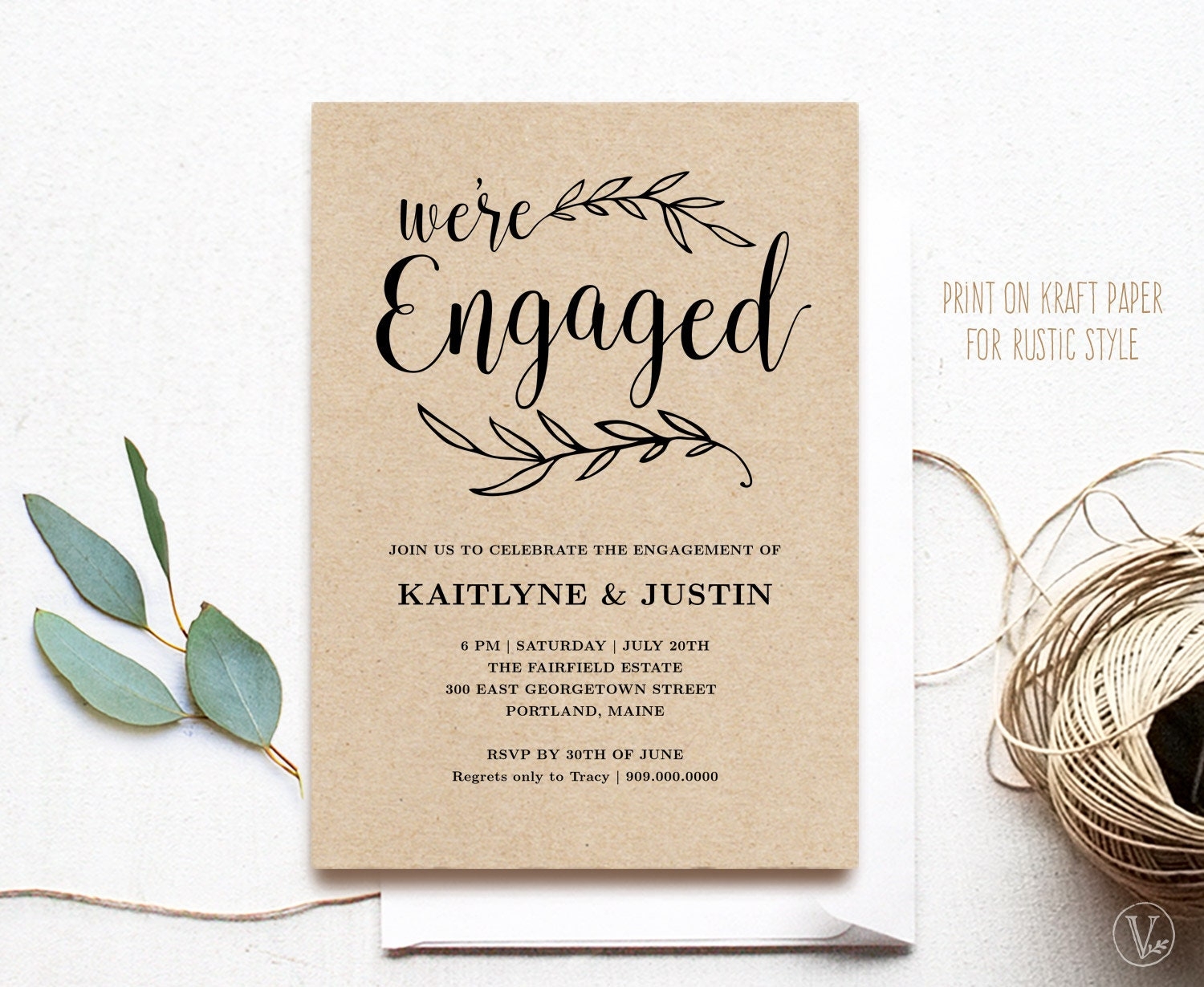 Printable Engagement Invitation Templates Free