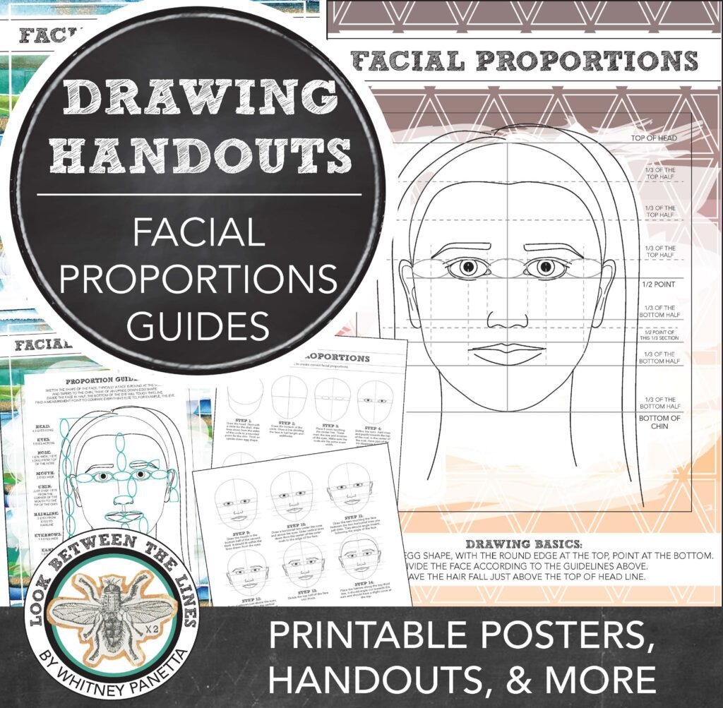 Facial Proportions Printable Posters And Handouts Look Between The Lines