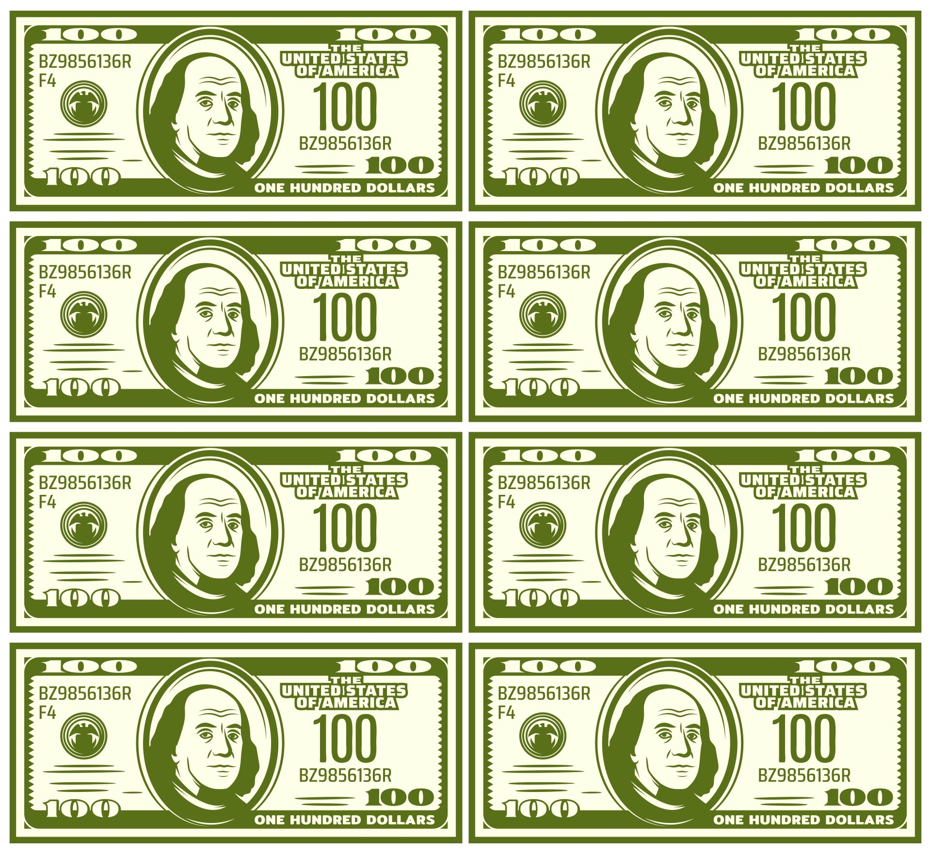 Fake Money Sheets 10 Free PDF Printables Printablee
