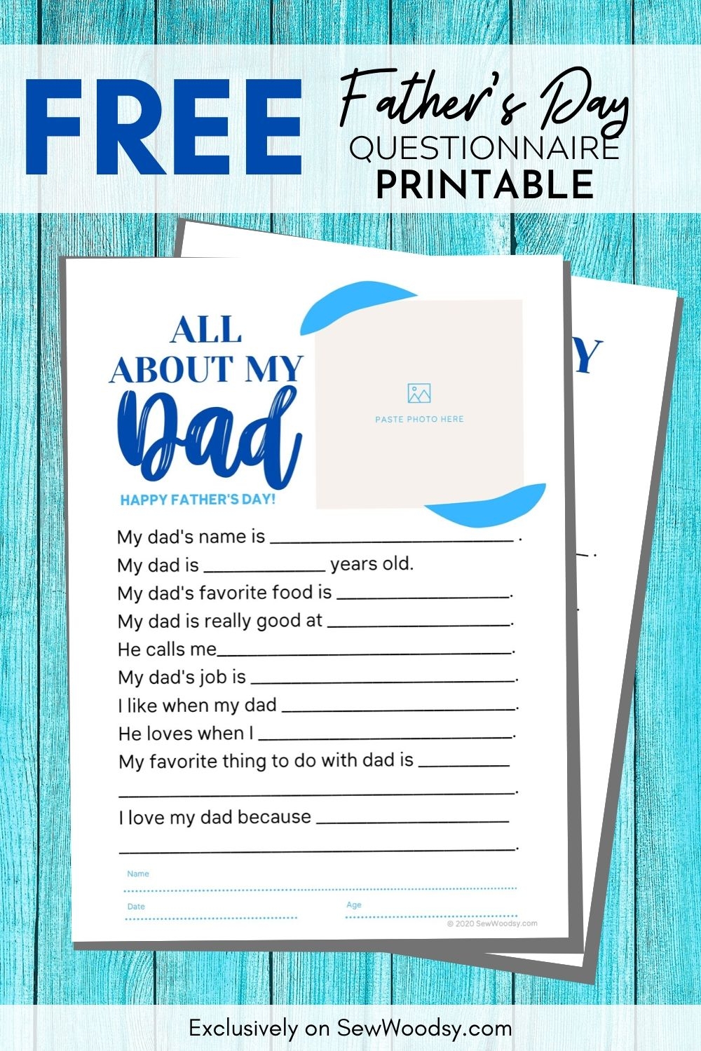Father s Day Printable Sew Woodsy