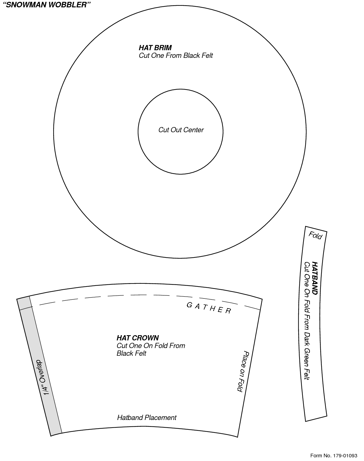 Felt Snowman Hat Template 10 Free PDF Printables Printablee