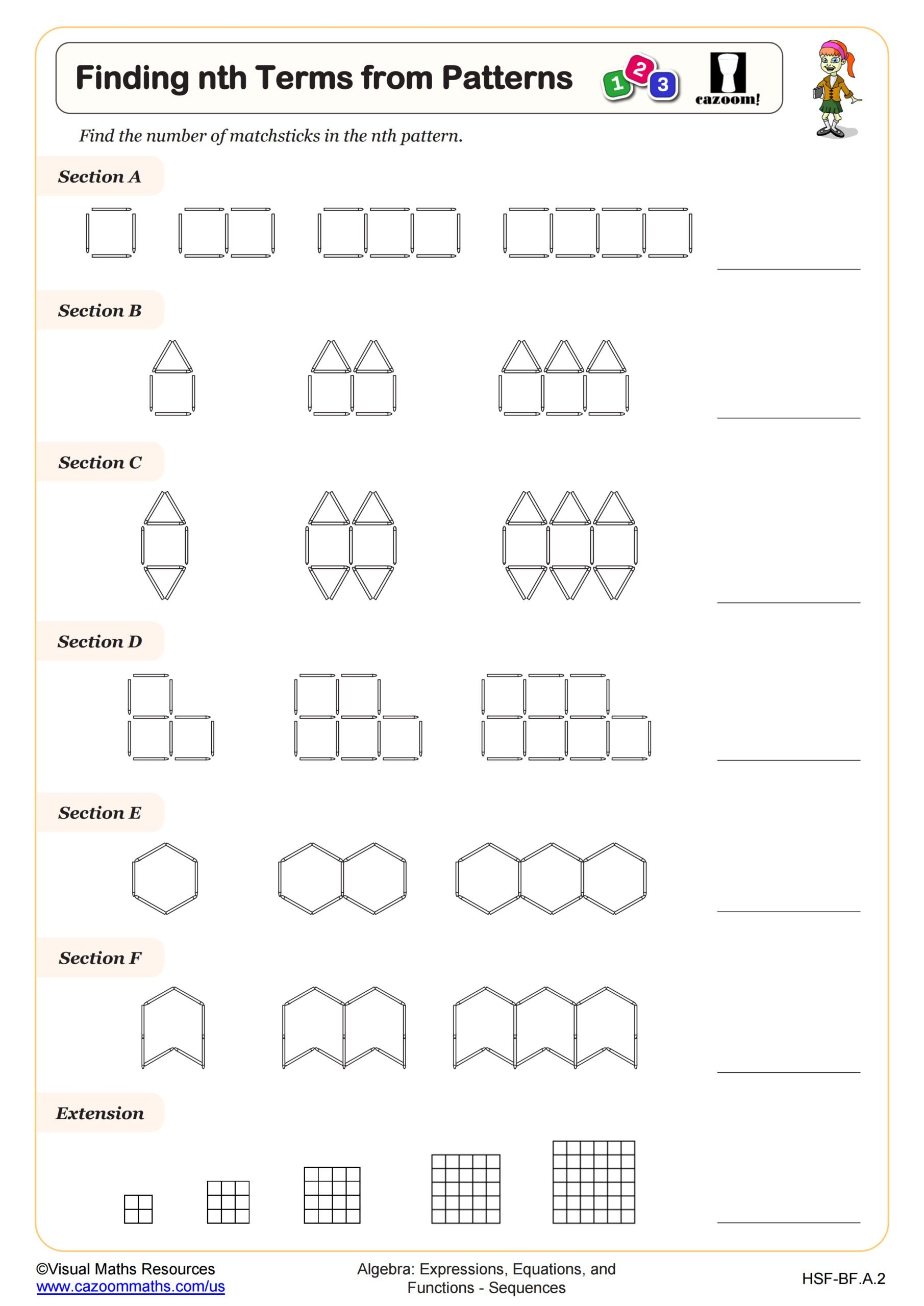 Free Printable Elementary Algebra
