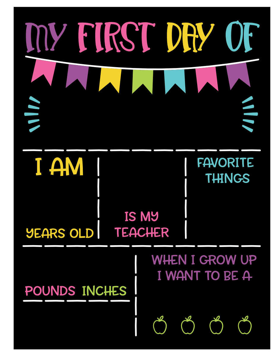 First Day School Chalkboard Free Svg File For Members SVG Heart