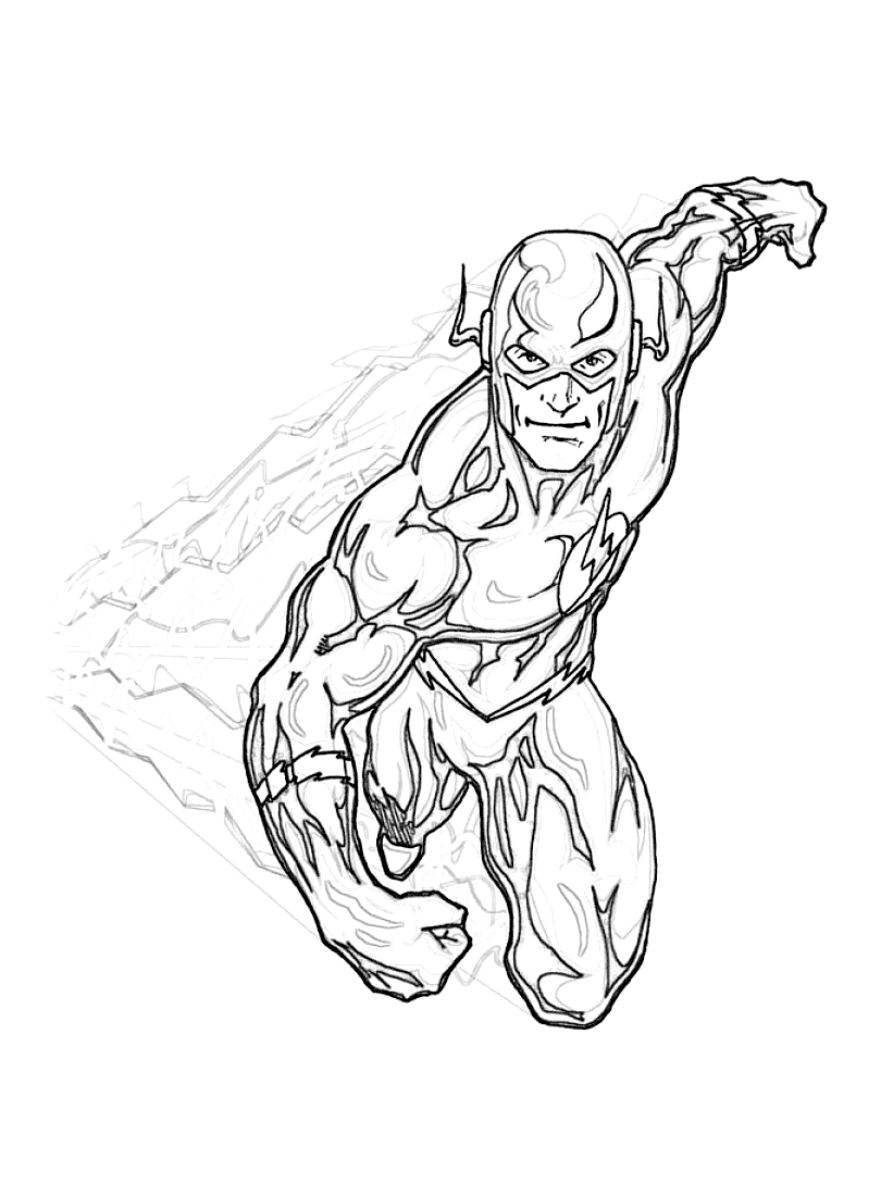 Flash Coloring Pages Printable Coloring Pages