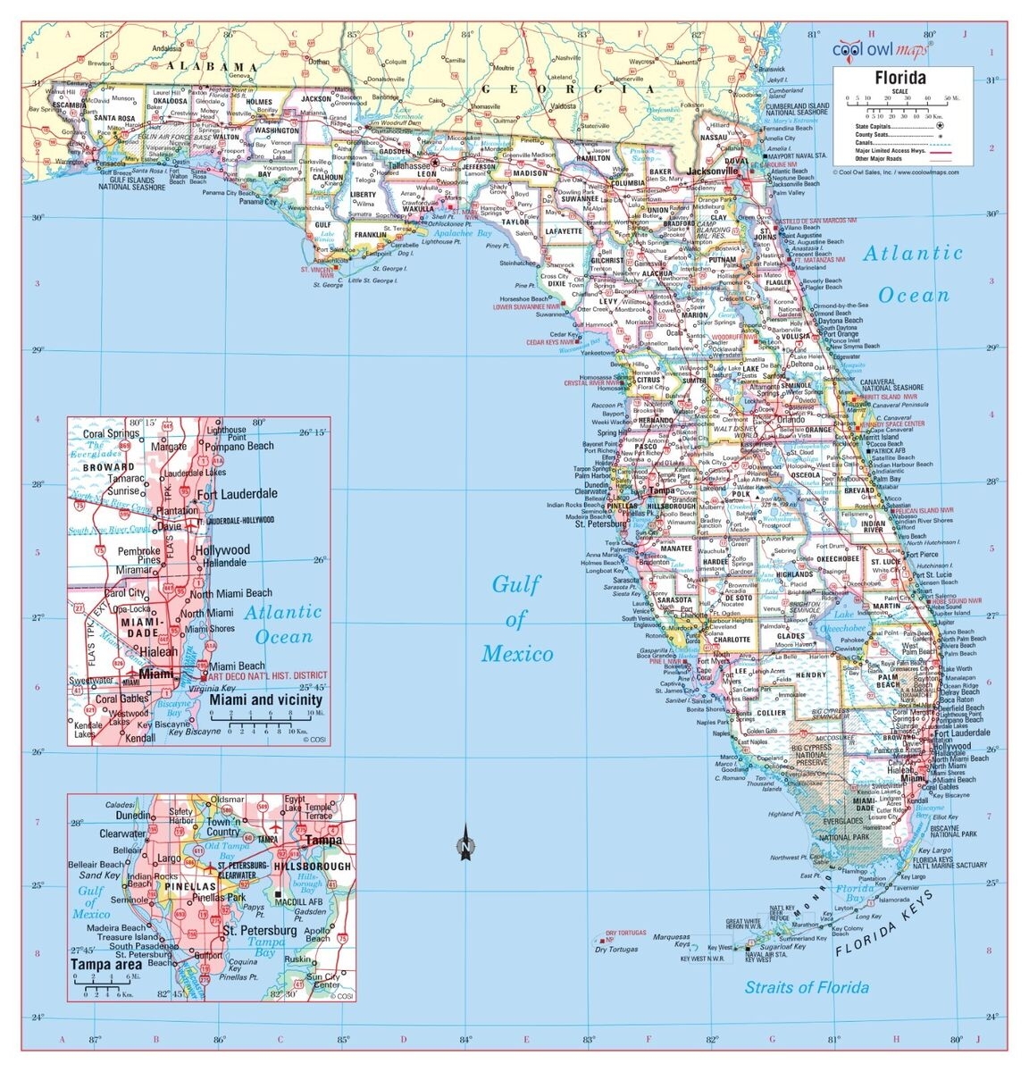 Free Printable Map Of Florida