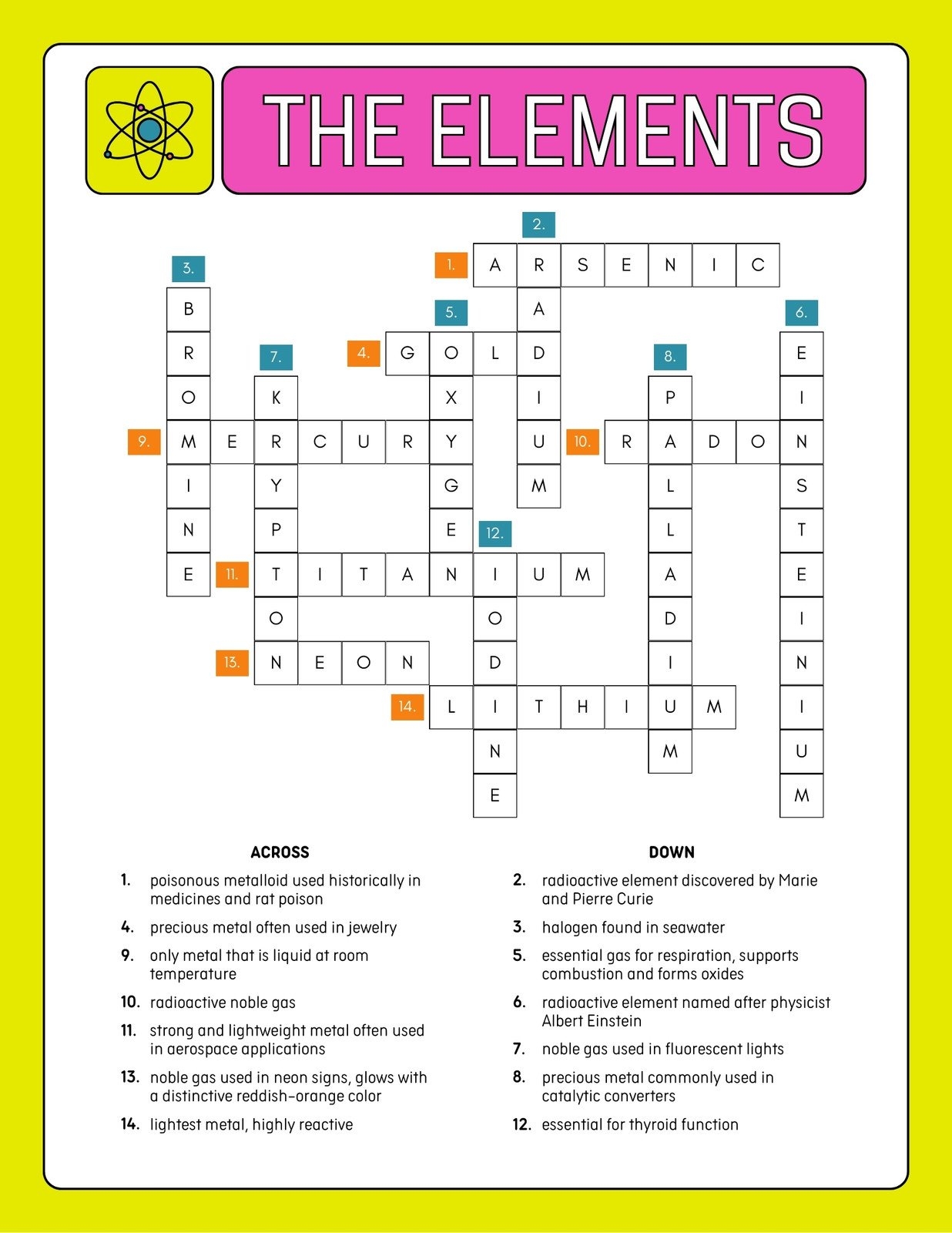 Free And Customizable Crossword Puzzle Templates