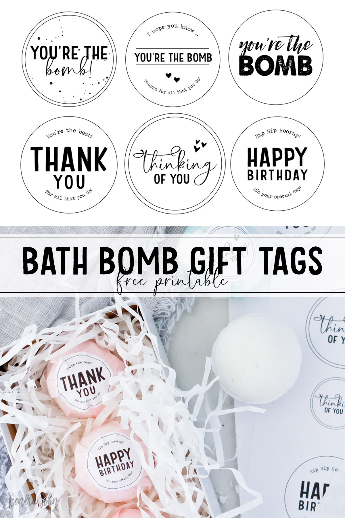 Free Bath Bomb Gift Tags For All Occasions