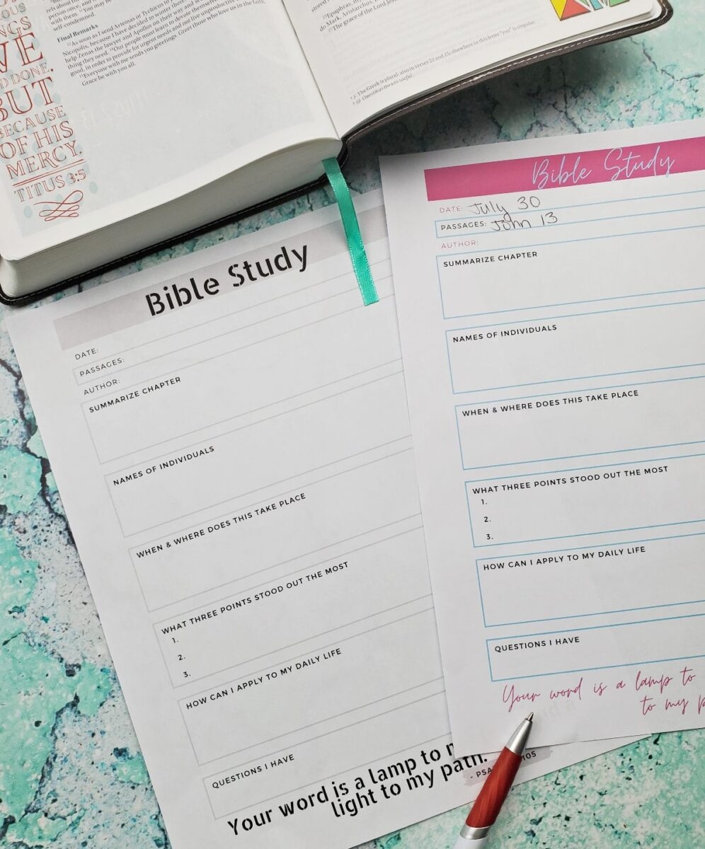 Bible Studies Free Printable