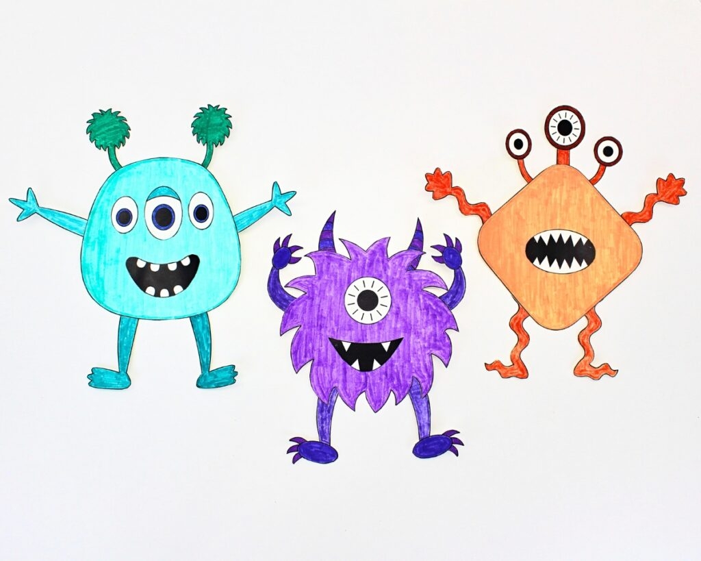 Free Build A Monster Printable The Craft at Home Family