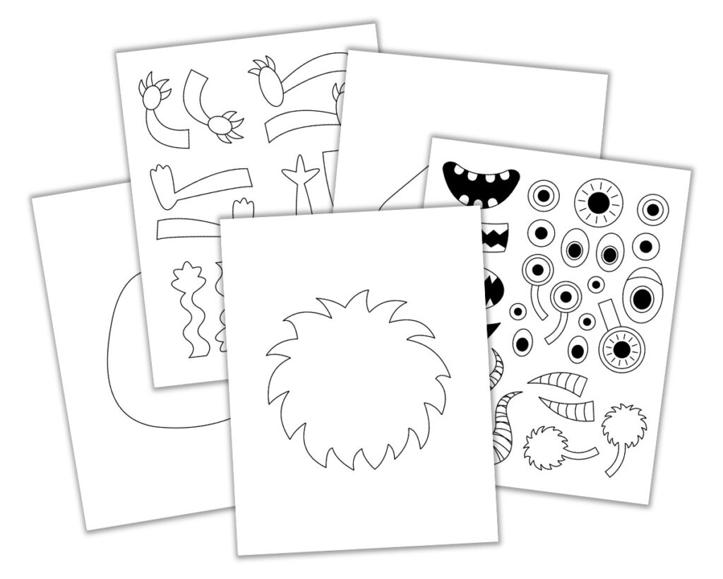 Free Build A Monster Printable The Craft at Home Family