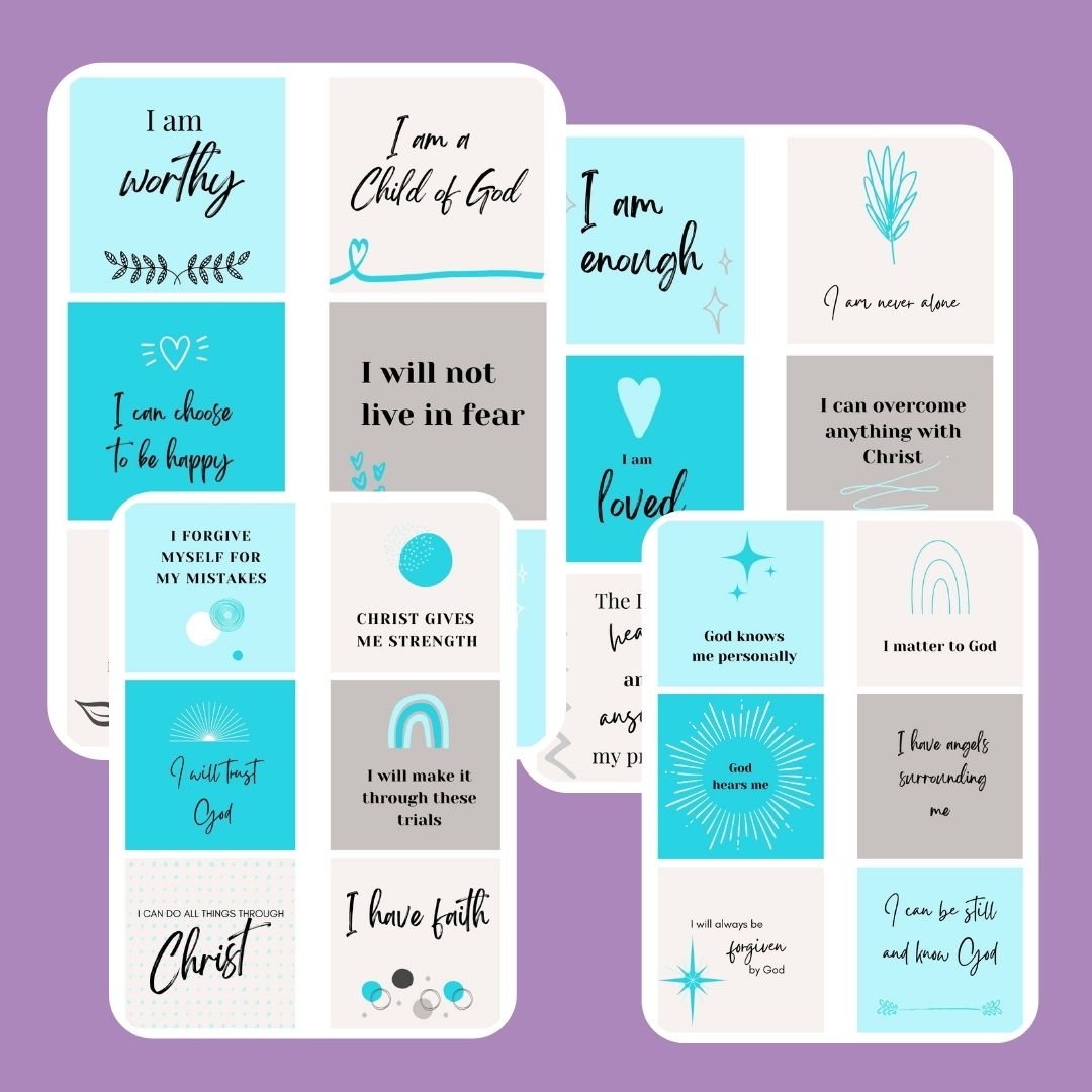 FREE Christian Affirmation Cards 24 Printable Cards Leap Of Faith Crafting