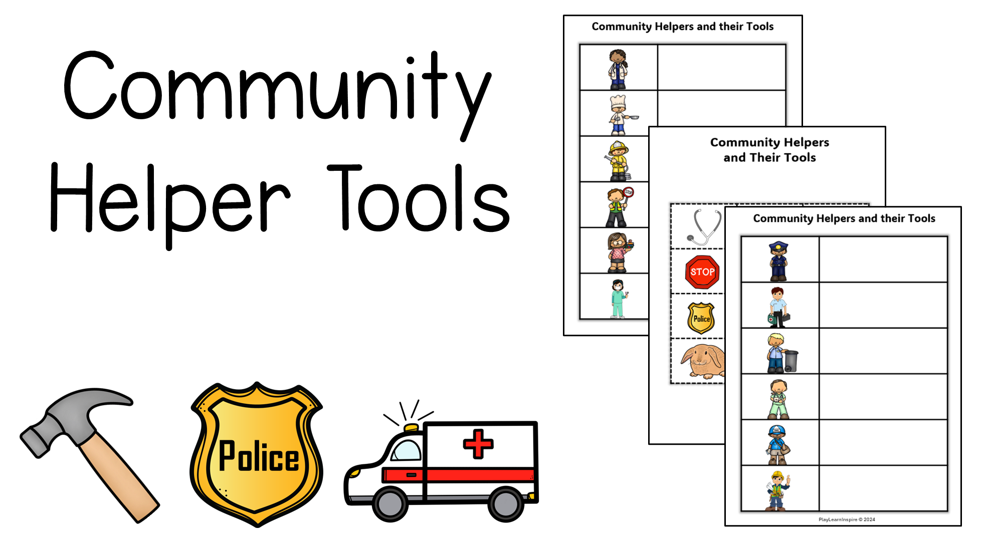 Free Community Helpers Worksheet