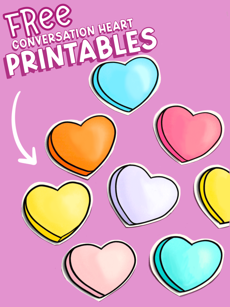 Free Conversation Heart Attack Printable A Girl And A Glue Gun
