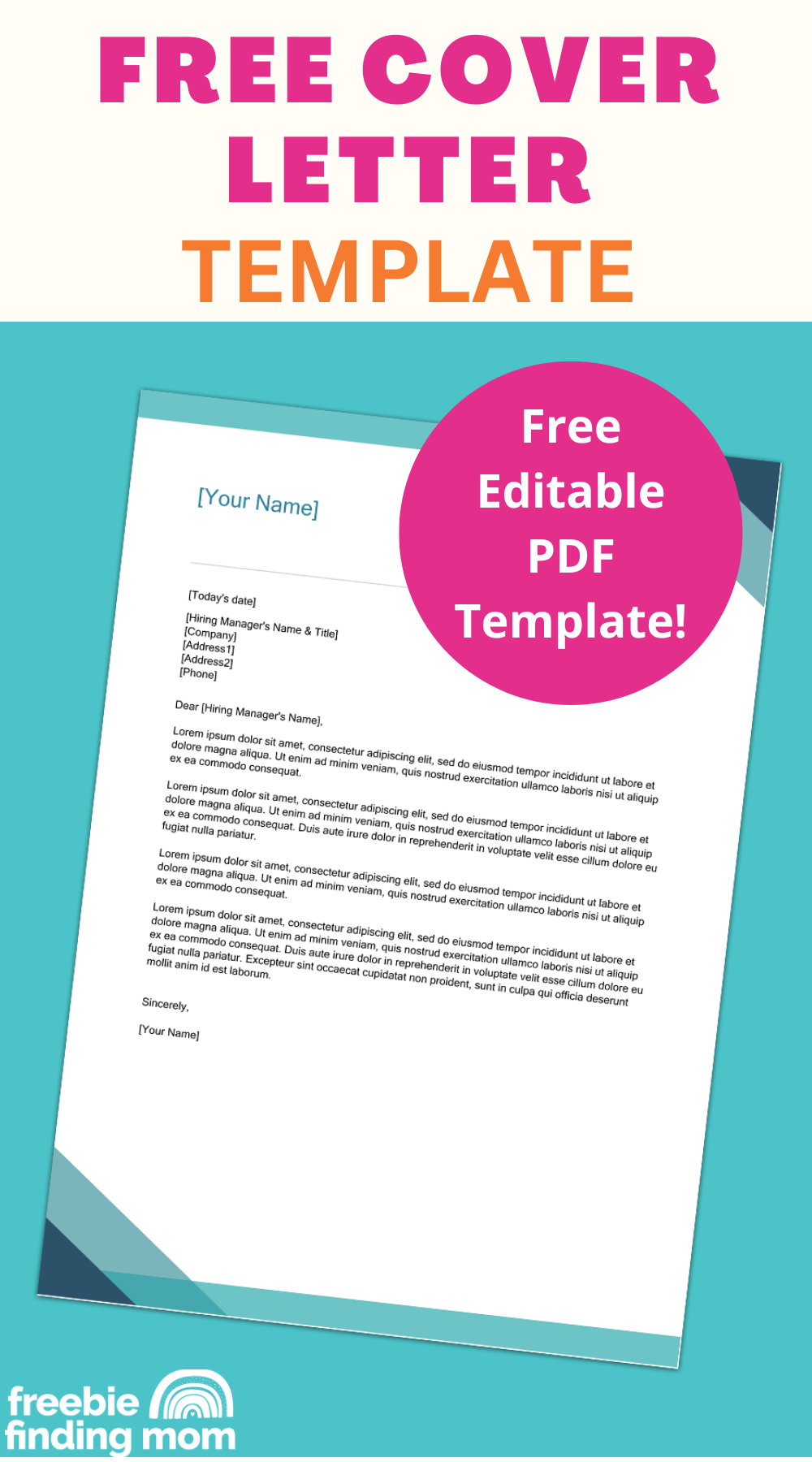 Free Cover Letter Printable