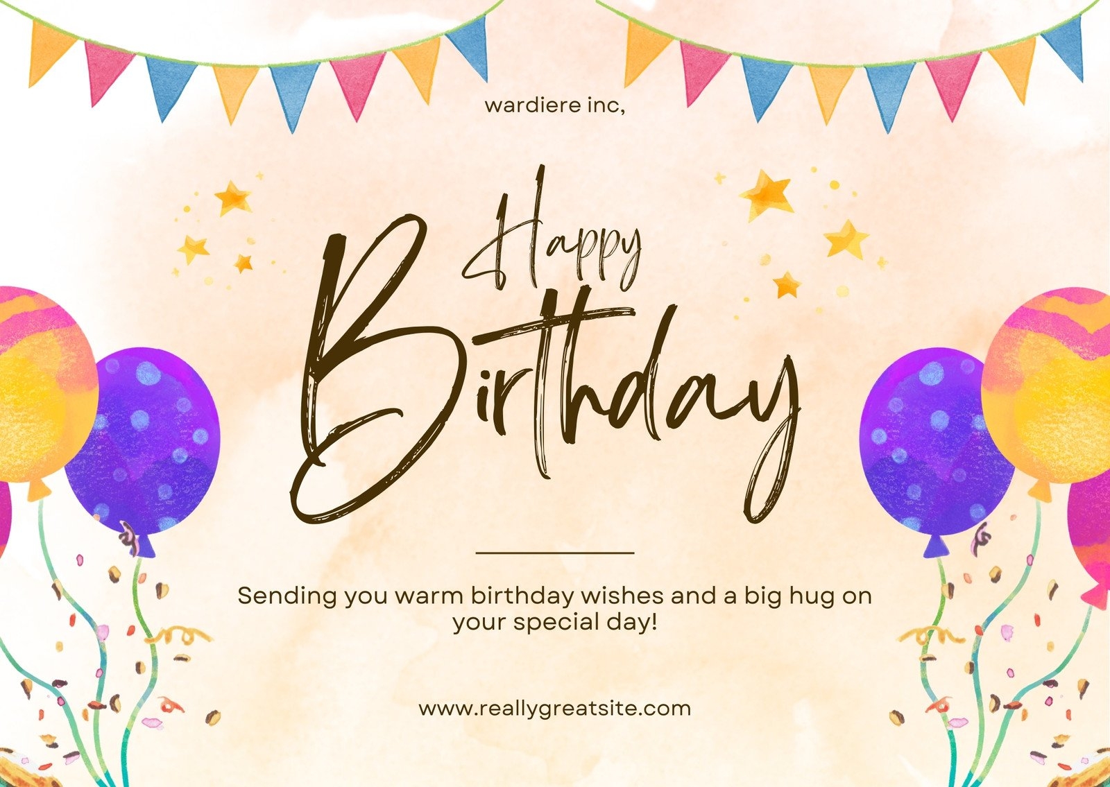 Free Custom Printable Birthday Card Templates Canva