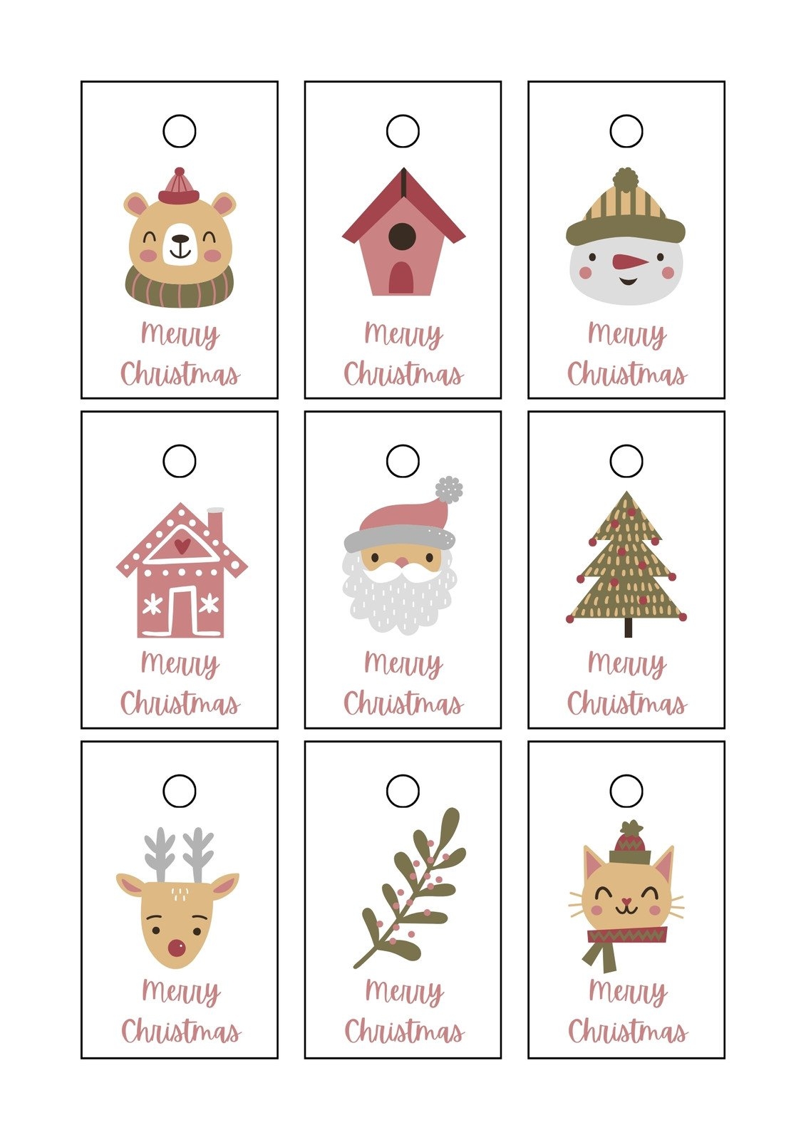 Free Printable Gift Tags Christmas