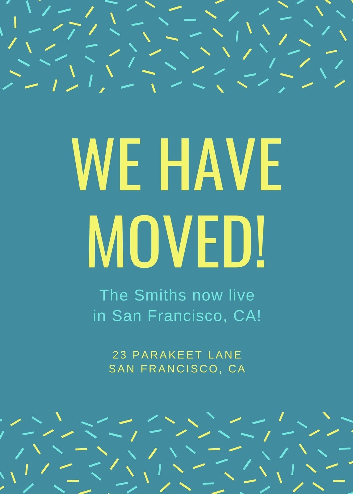 Free Custom Printable Moving Announcement Templates Canva