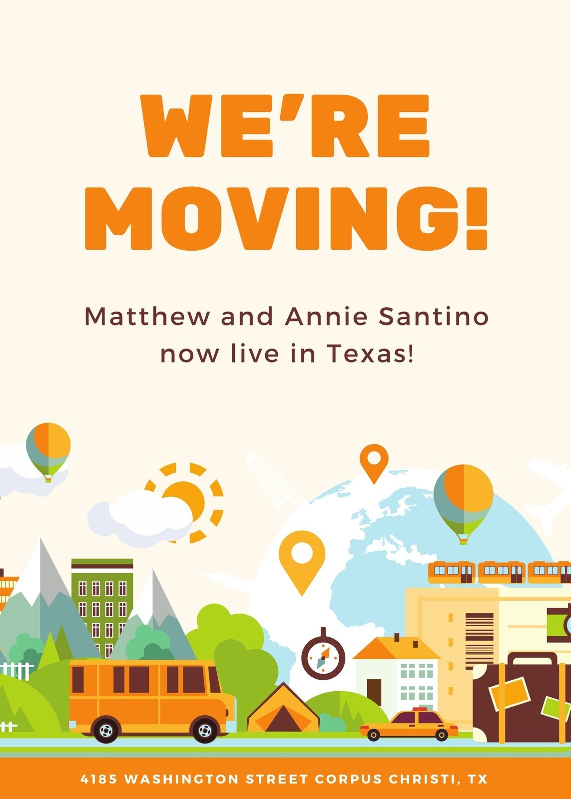 Free Printable Moving Announcement Templates