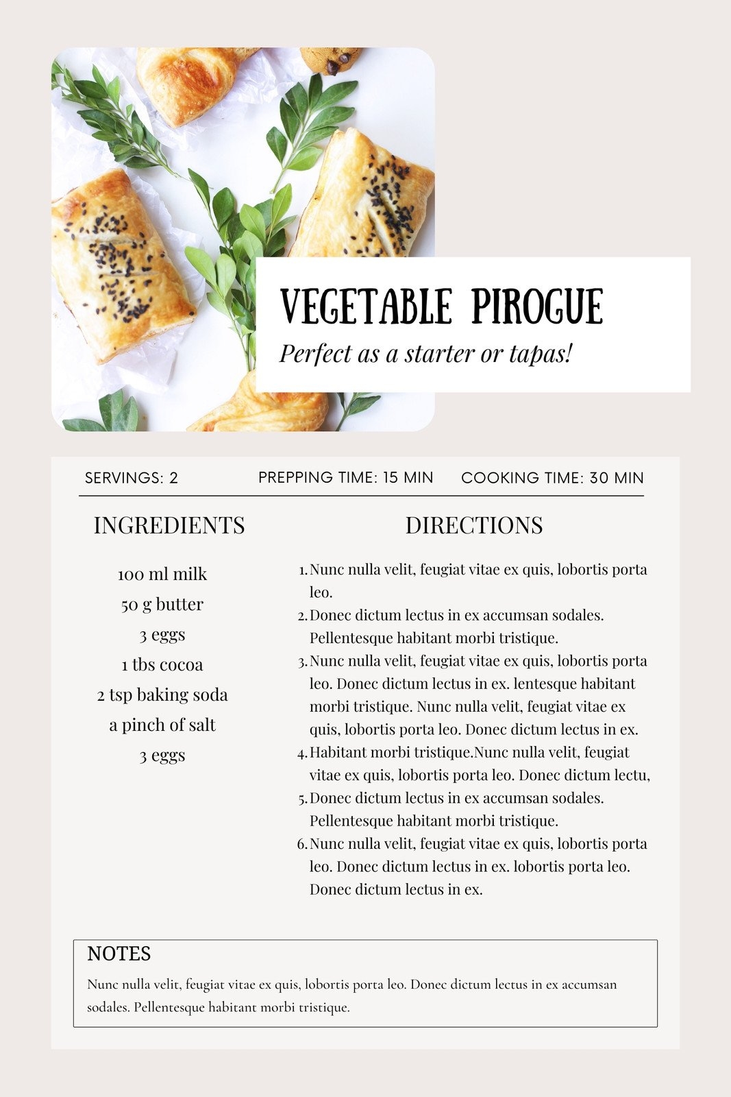 Free Custom Printable Recipe Card Templates Online Canva