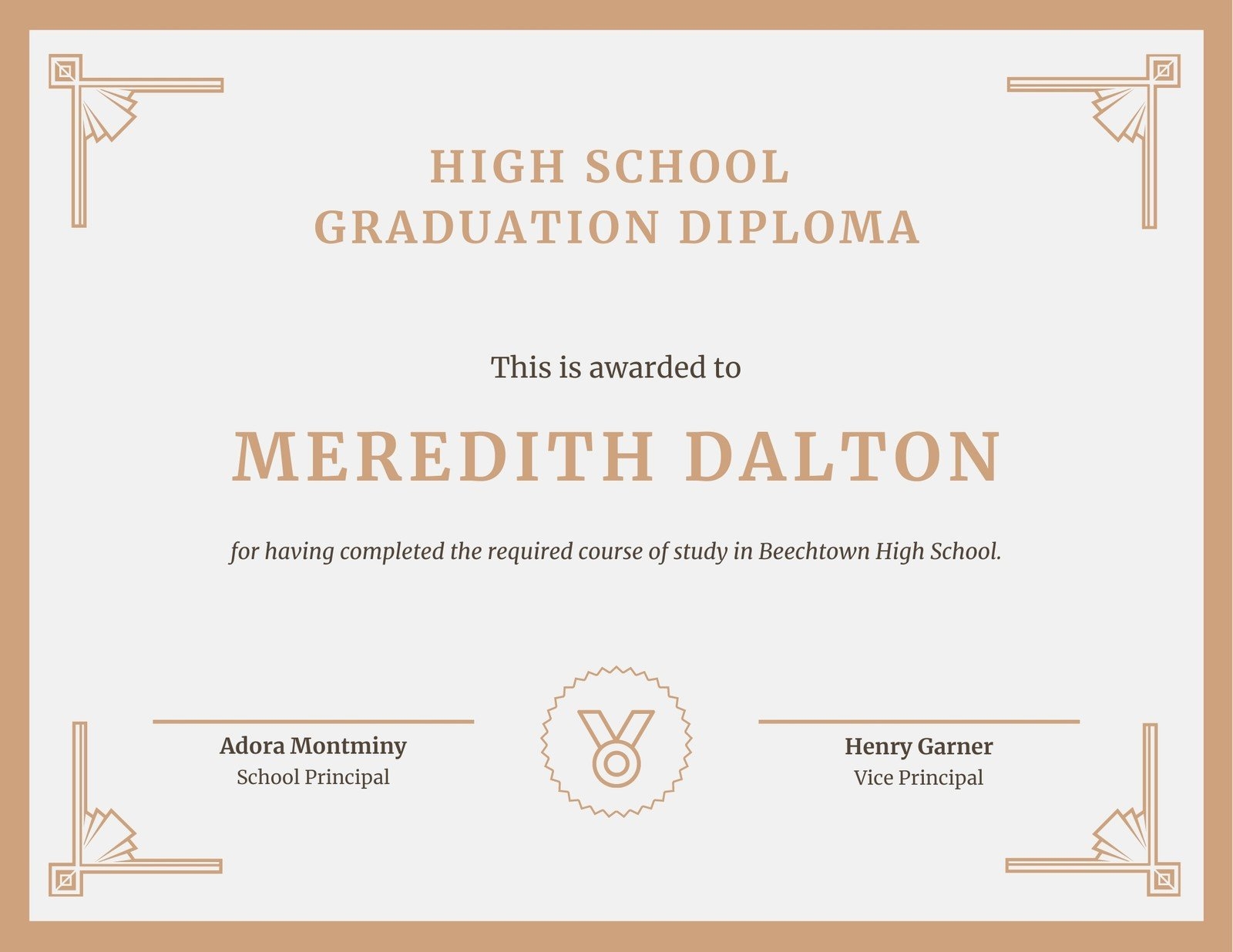 Free Custom Printable School Certificate Templates Canva
