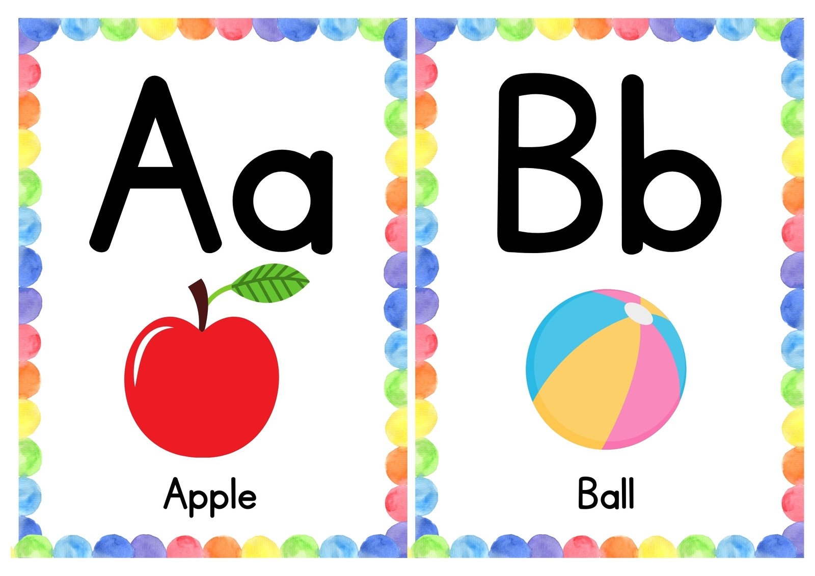 Free Customizable Alphabet Flashcard Templates Canva